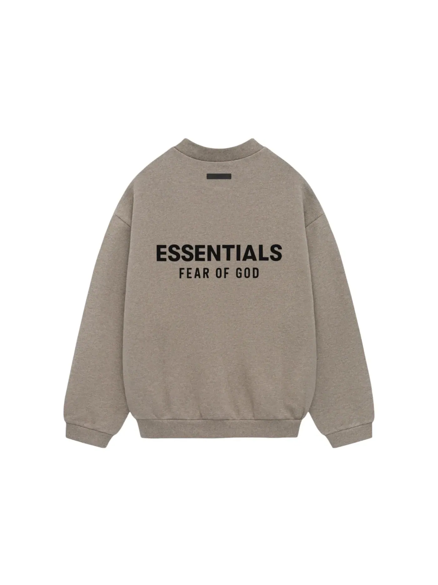 Мужское свитшот с круглым вырезом из флиса Fear of God Essentials — изображение 2 из 2, серый