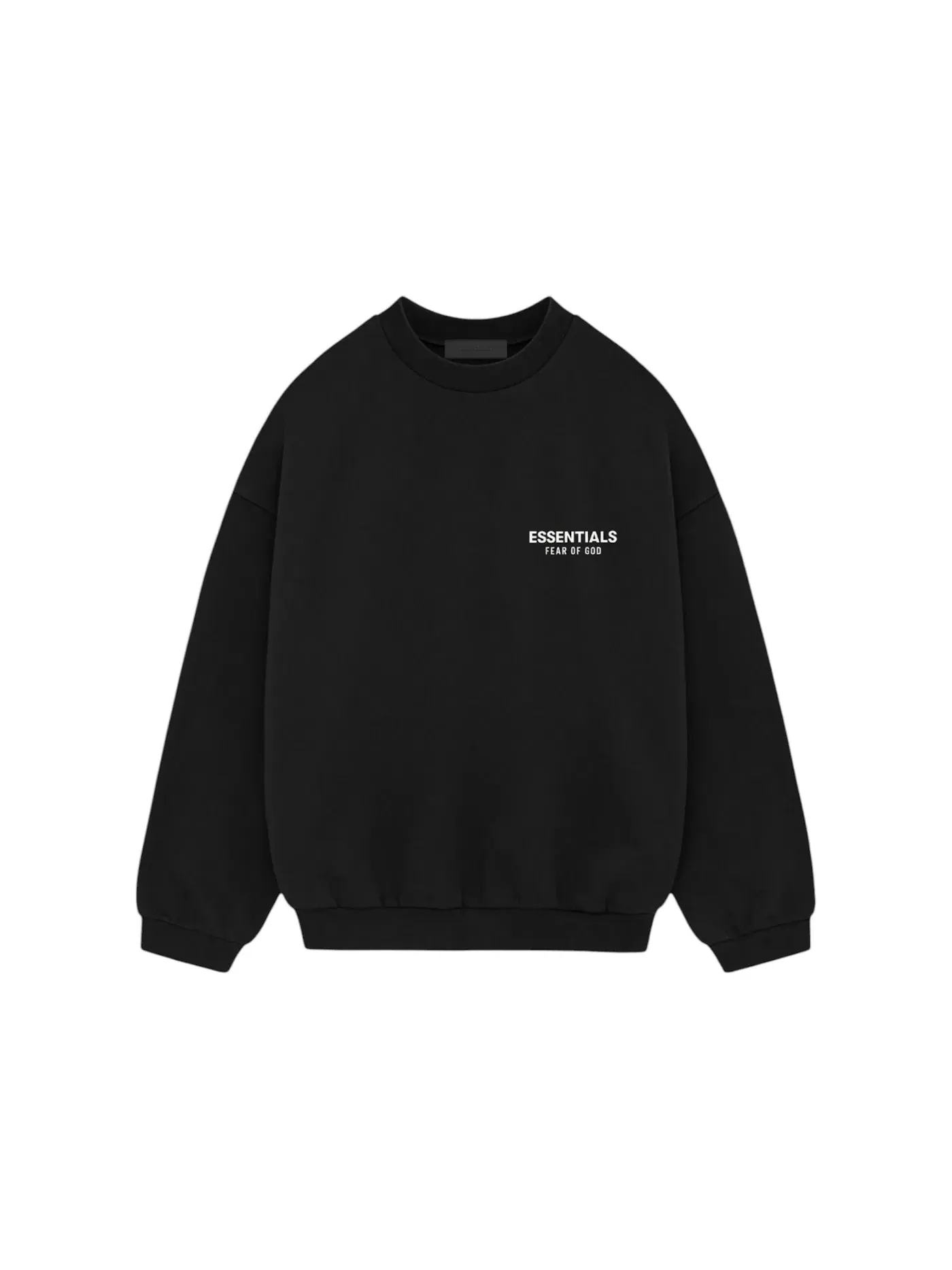 Мужской свитшот с круглым вырезом из футера Crewneck FW24 Fear of God — изображение 1 из 2, черный