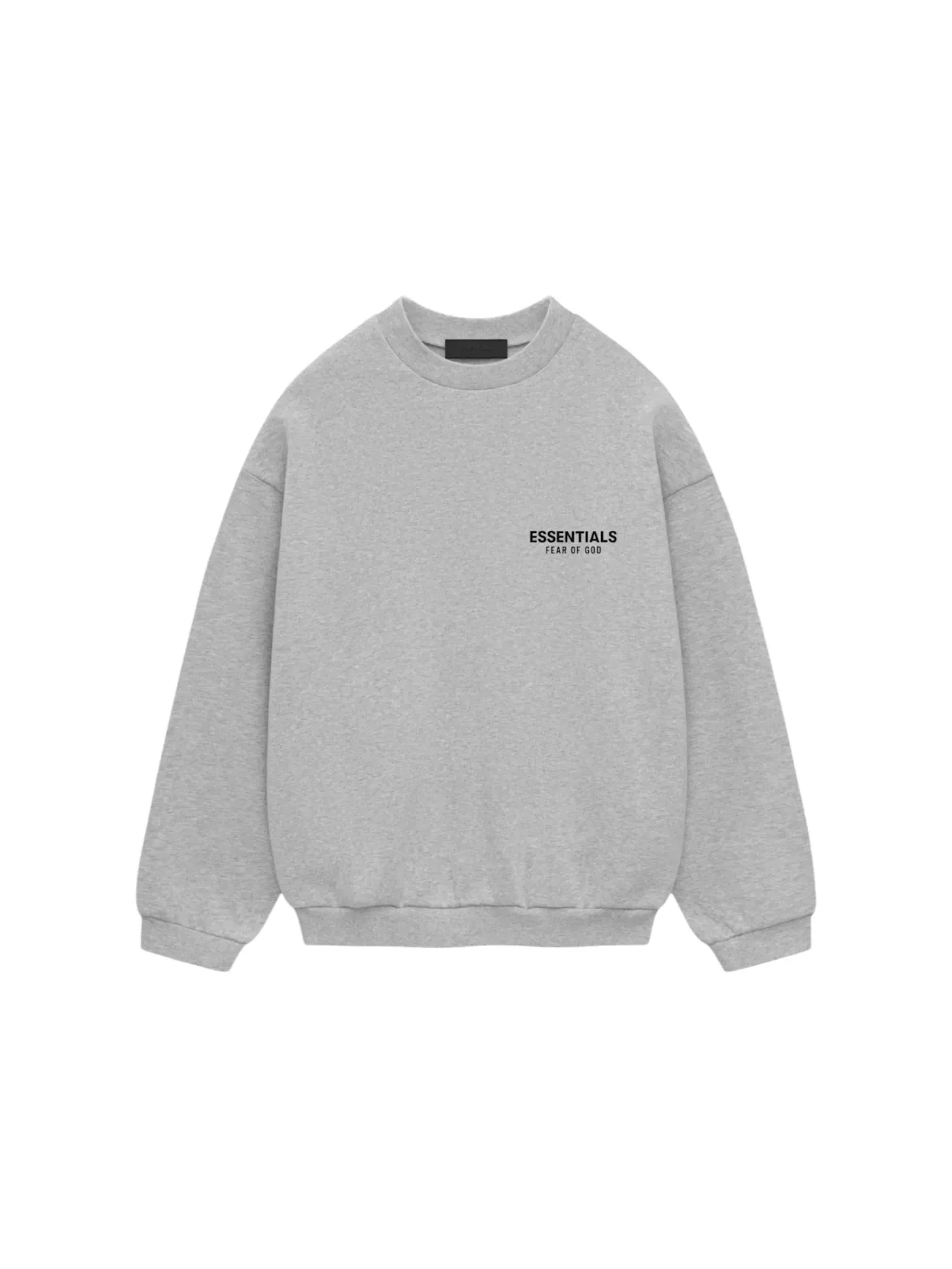 Мужской свитшот из флиса Crewneck Fear of God — изображение 1 из 2, светлый серый