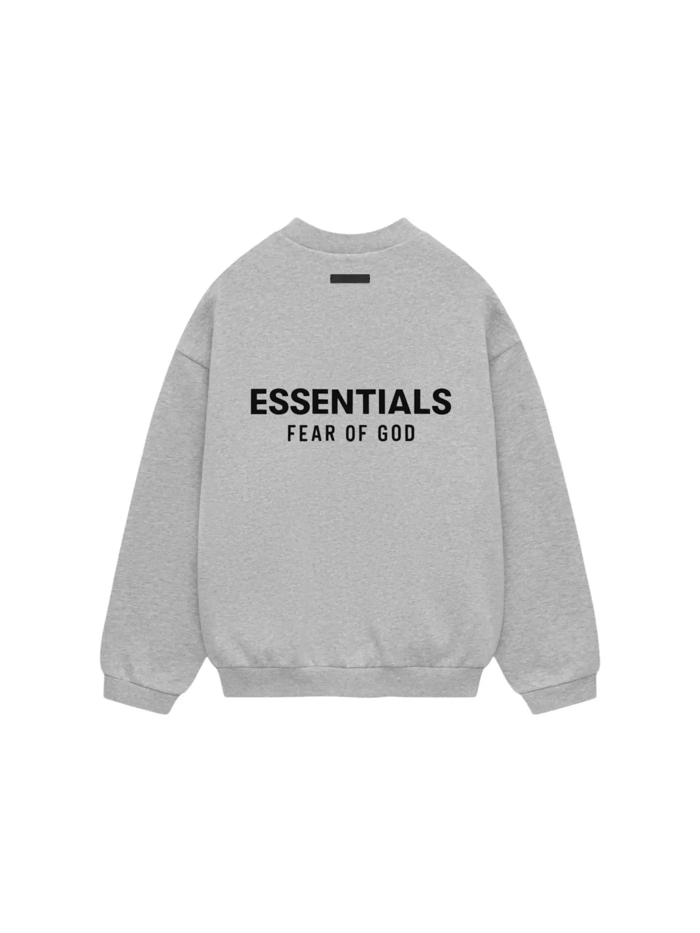 Мужской свитшот из флиса Crewneck Fear of God — изображение 2 из 2, светлый серый