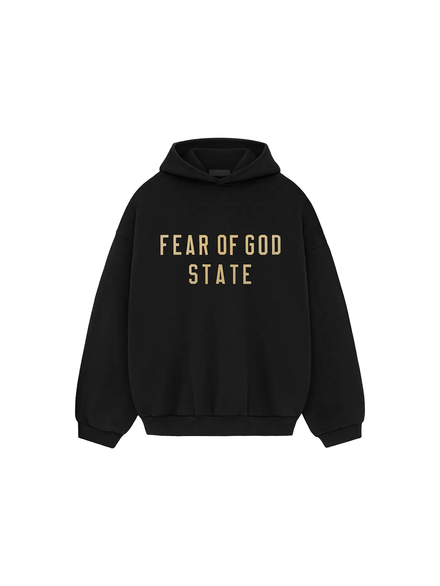 Мужской худи из флиса с принтом Fear of God Essentials Fear of God — изображение 1 из 1, черный