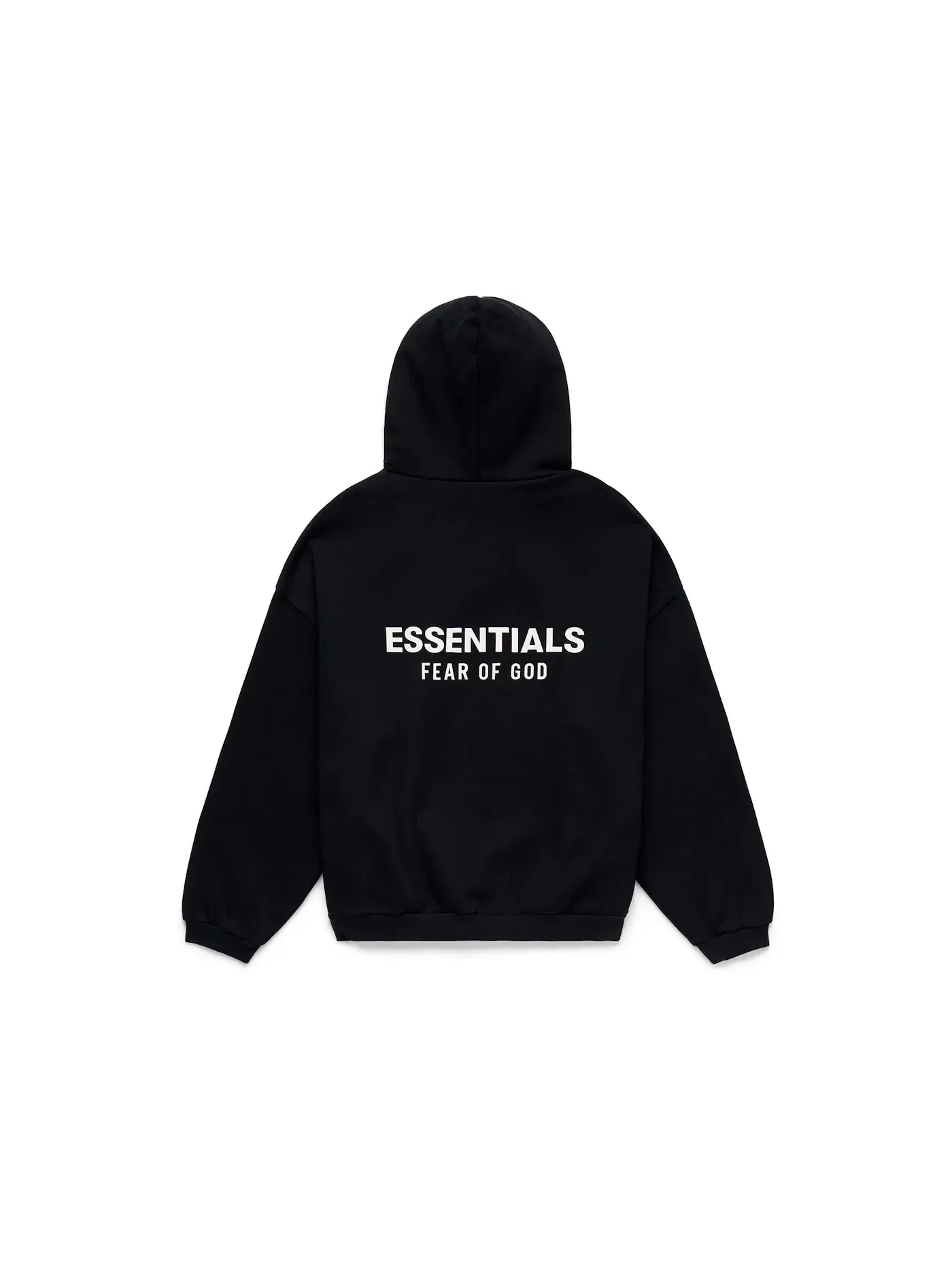 Мужской свитшот с принтом Fear of God Essentials Hoodie (FW24) Fear of God — изображение 2 из 6, черный