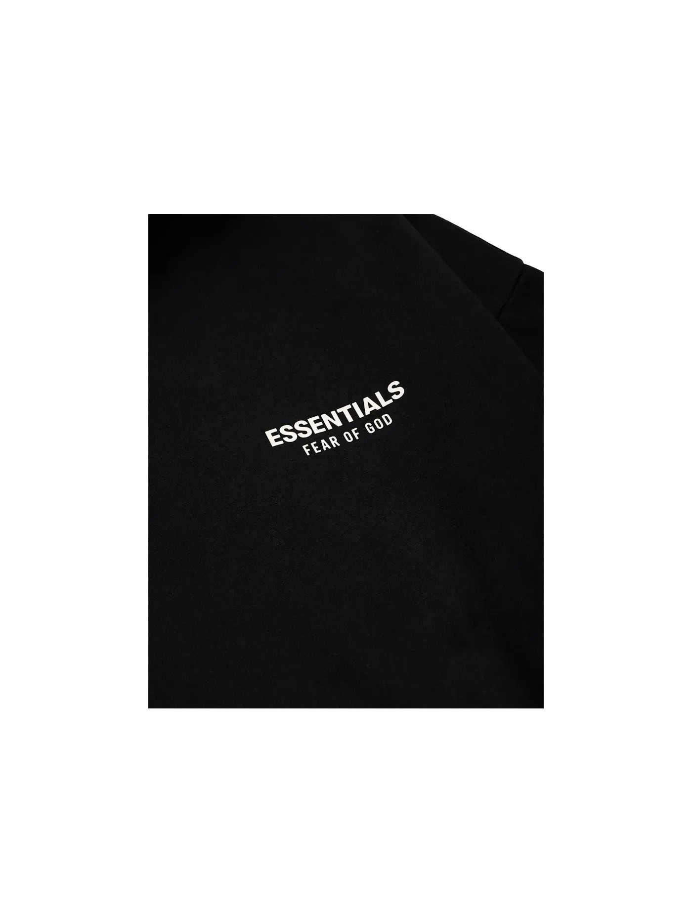 Мужской свитшот с принтом Fear of God Essentials Hoodie (FW24) Fear of God — изображение 3 из 6, черный