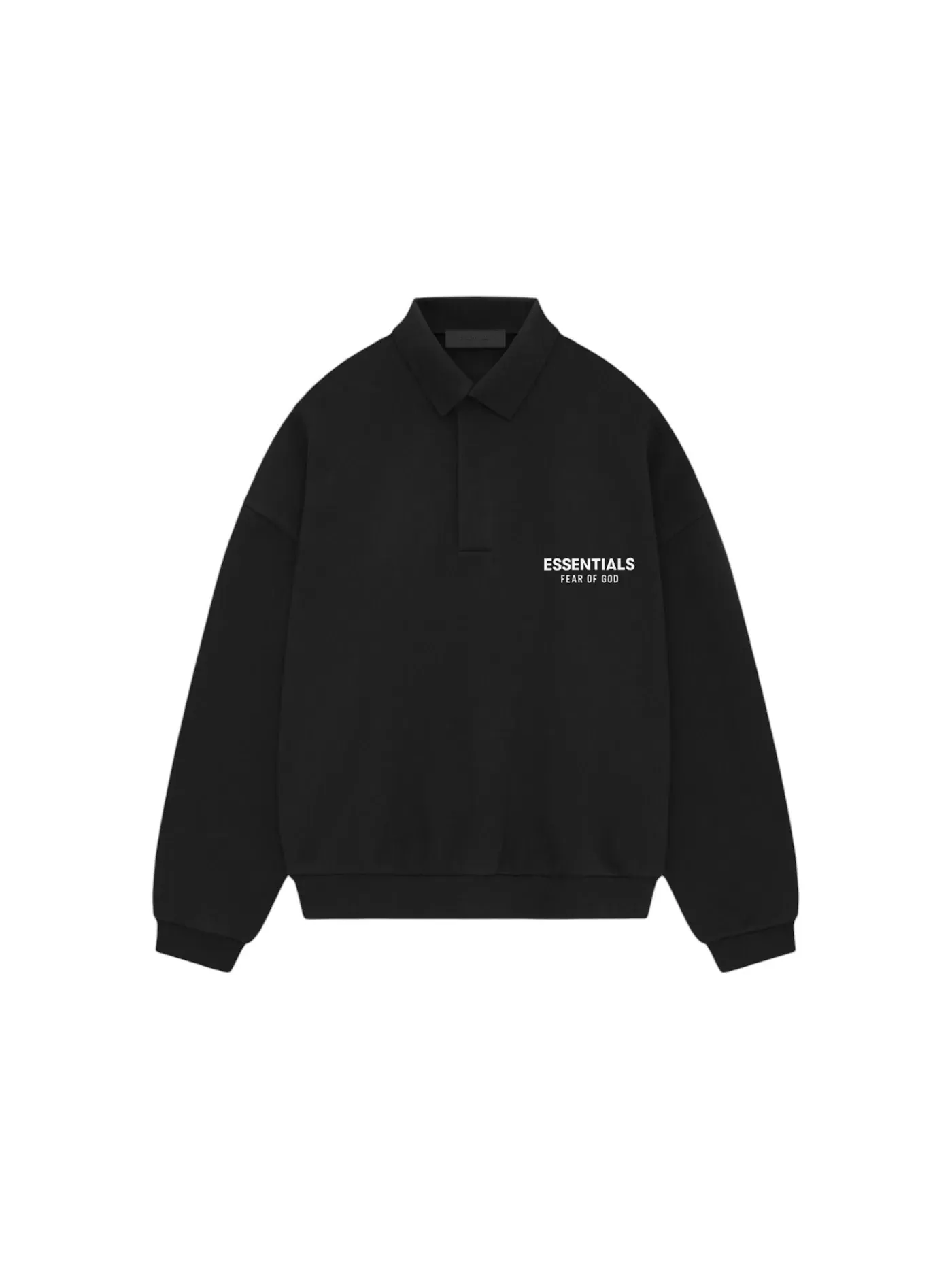 Мужское поло из флиса Polo FW24 Fear of God — изображение 1 из 2, черный