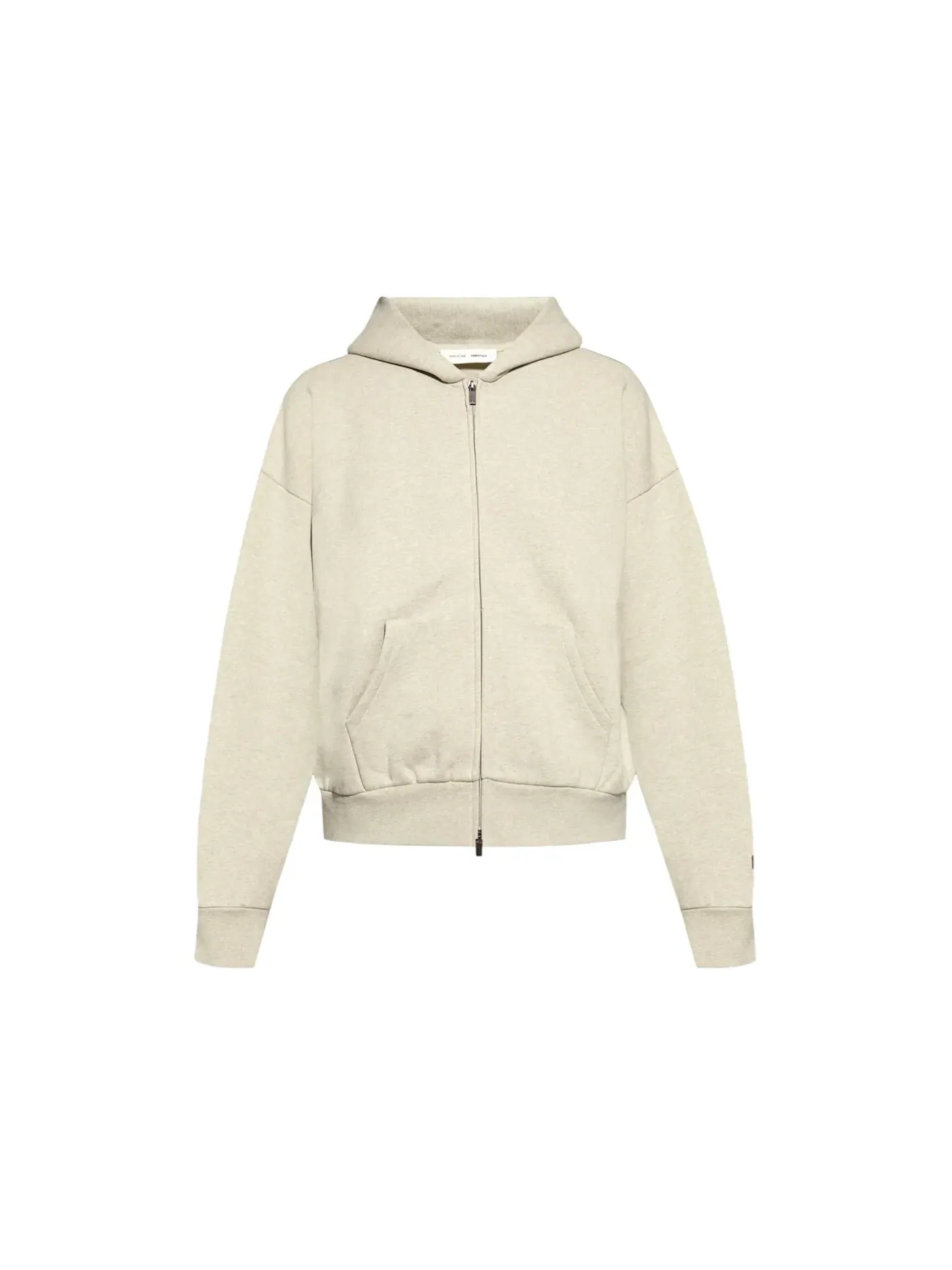 Мужская худи на молнии Fear of God Essentials Hoodie, Heather Stone — изображение 1 из 1