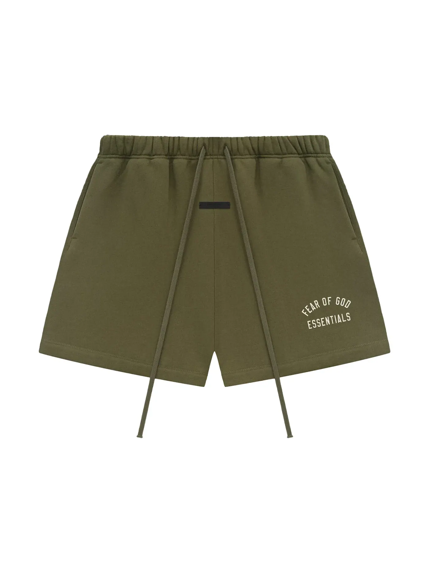 Мужские шорты из футера Essentials Short Fear of God — изображение 1 из 2, оливковый