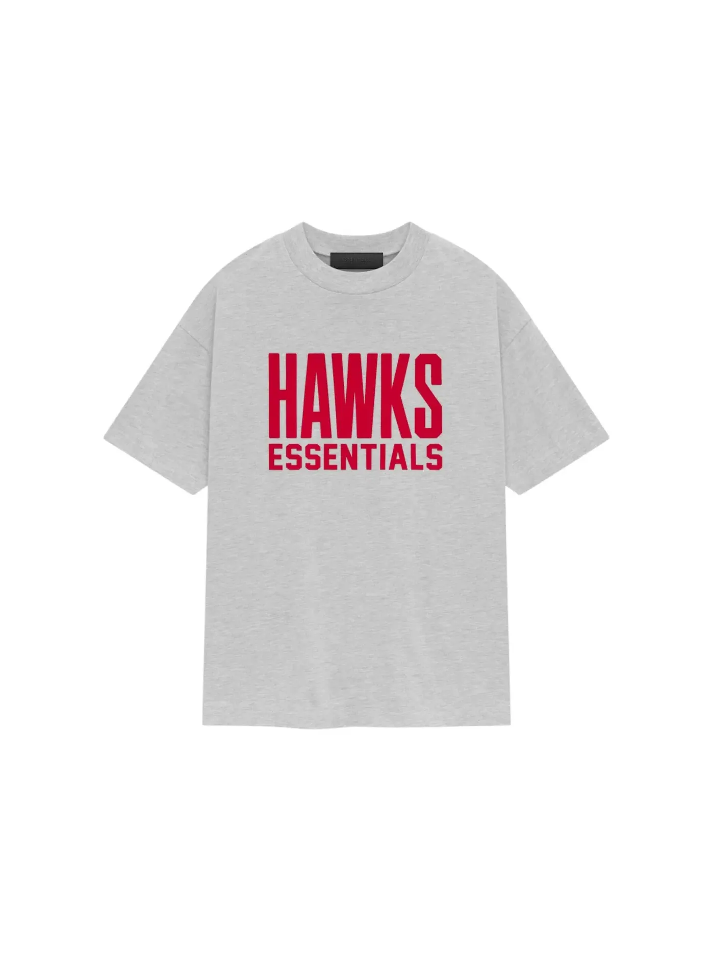 Мужская футболка с принтом Fear of God Essentials Tee — изображение 1 из 2, светлый серый