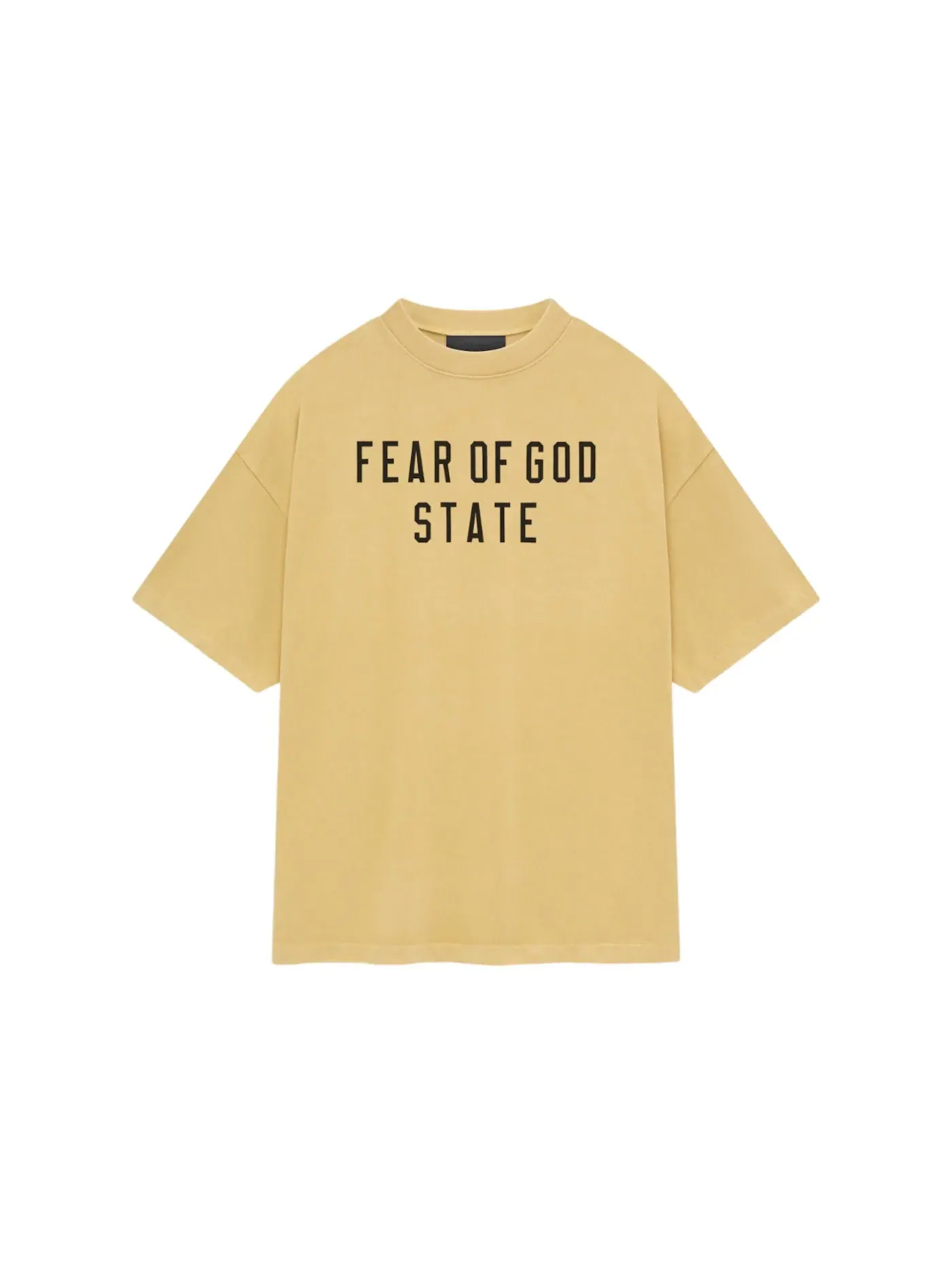 Мужская футболка с принтом Essentials Heavy Crewneck Tee Fear of God — изображение 1 из 1, янтарный