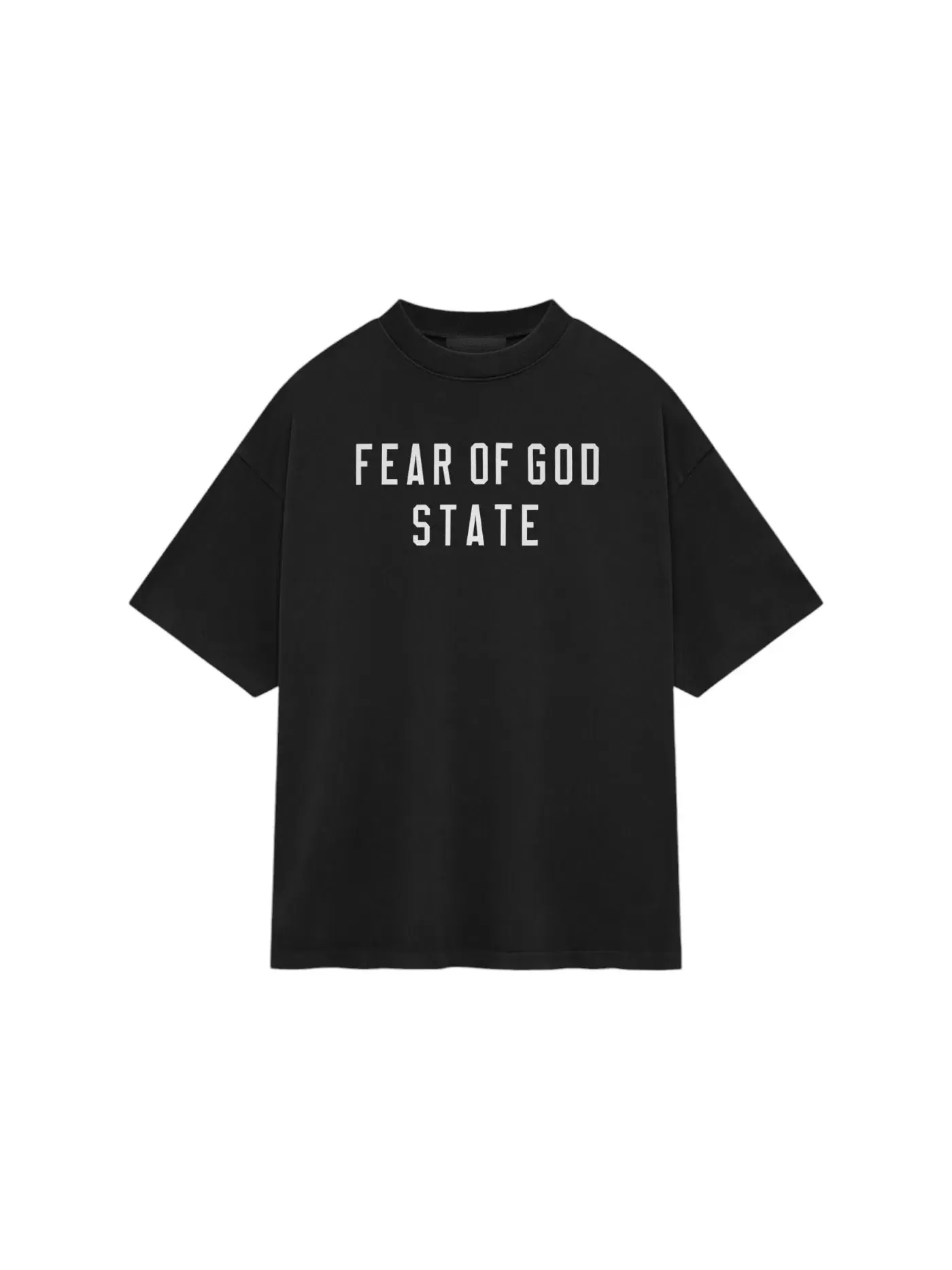 Мужская футболка с тяжелым воротником-стойкой Fear of God Essentials Tee — изображение 1 из 2, черный