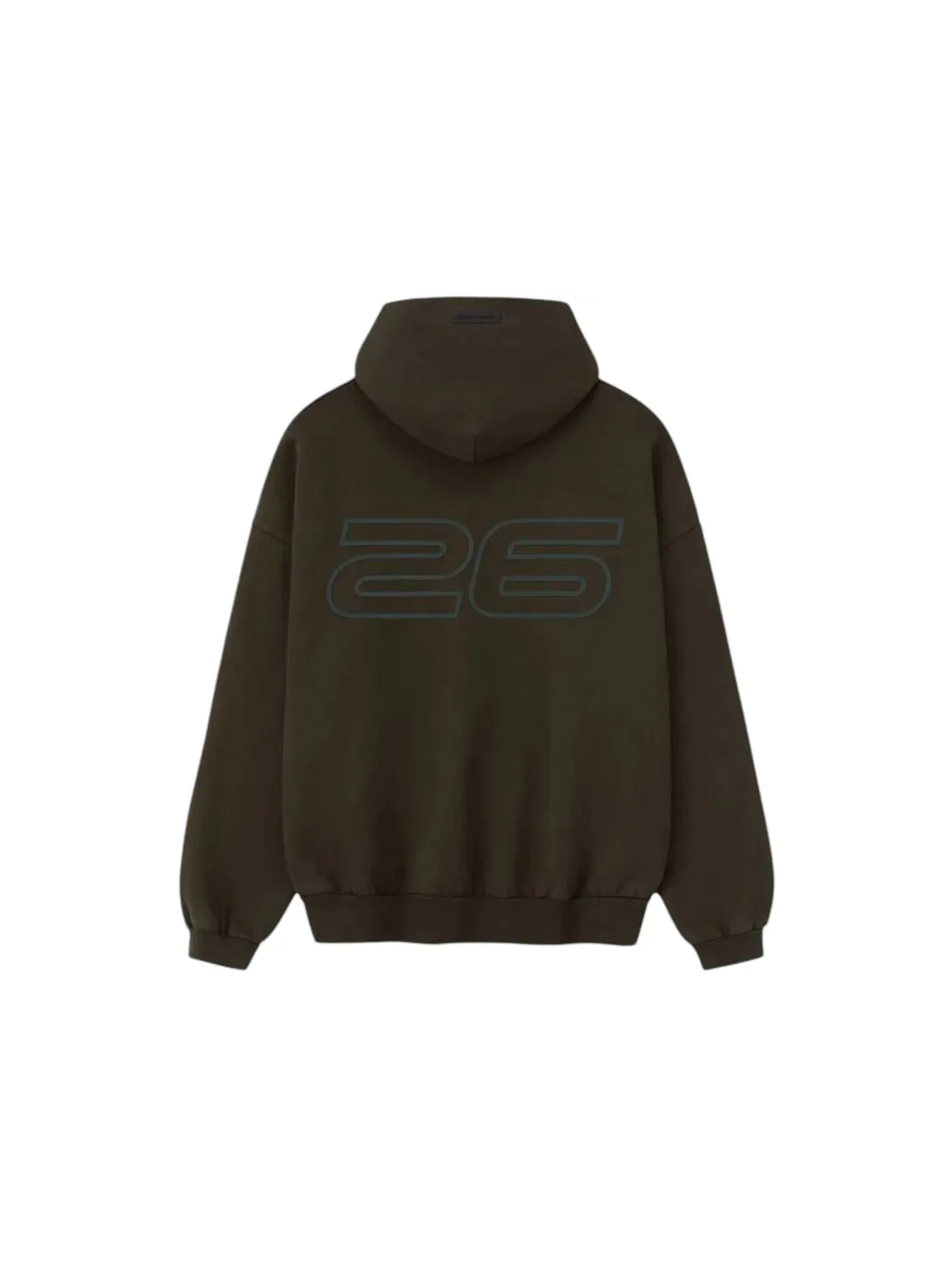 Мужской худи из плотного флиса 90's Hoodie Fear of God — изображение 2 из 2, коричневый