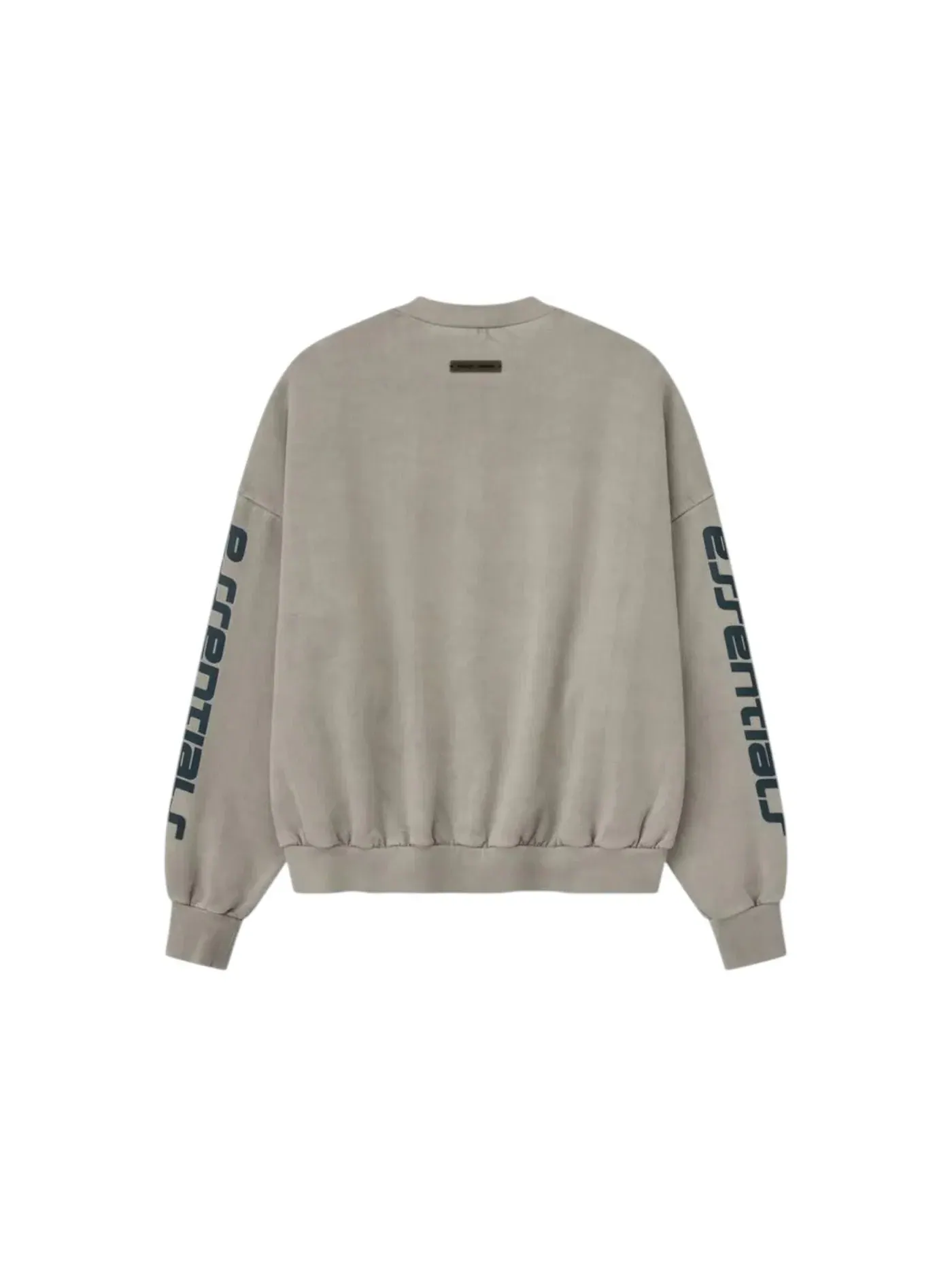 Мужской свитшот свободного кроя Heavy Fleece Cropped Relaxed Sweatshirt Fear of God — изображение 2 из 2, серый