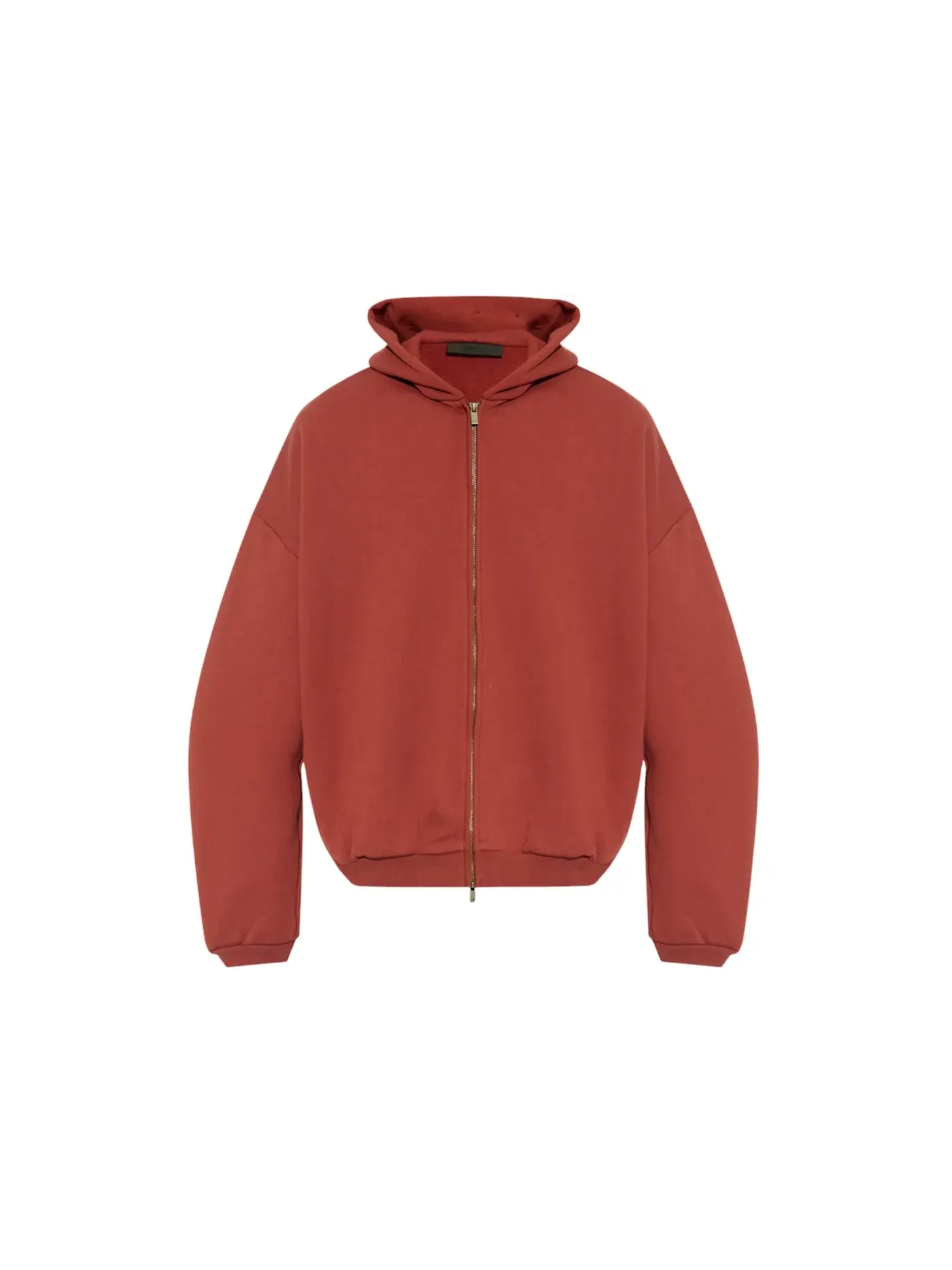Мужская худи с принтом Fear of God Essentials Heavy Fleece Full Zip Hoodie Fear of God — изображение 1 из 1, красный