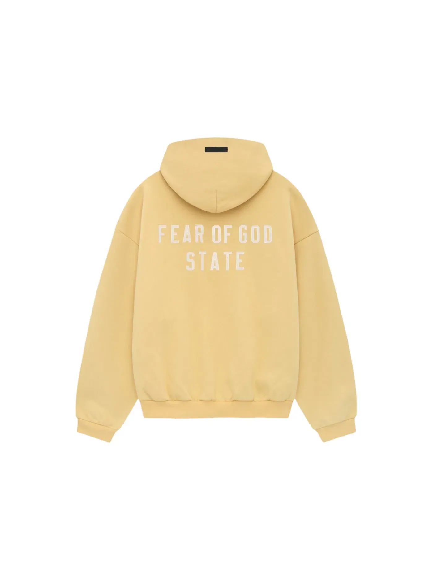 Мужская худи на молнии из плотного футера Fear of God Essentials — изображение 1 из 2, янтарный
