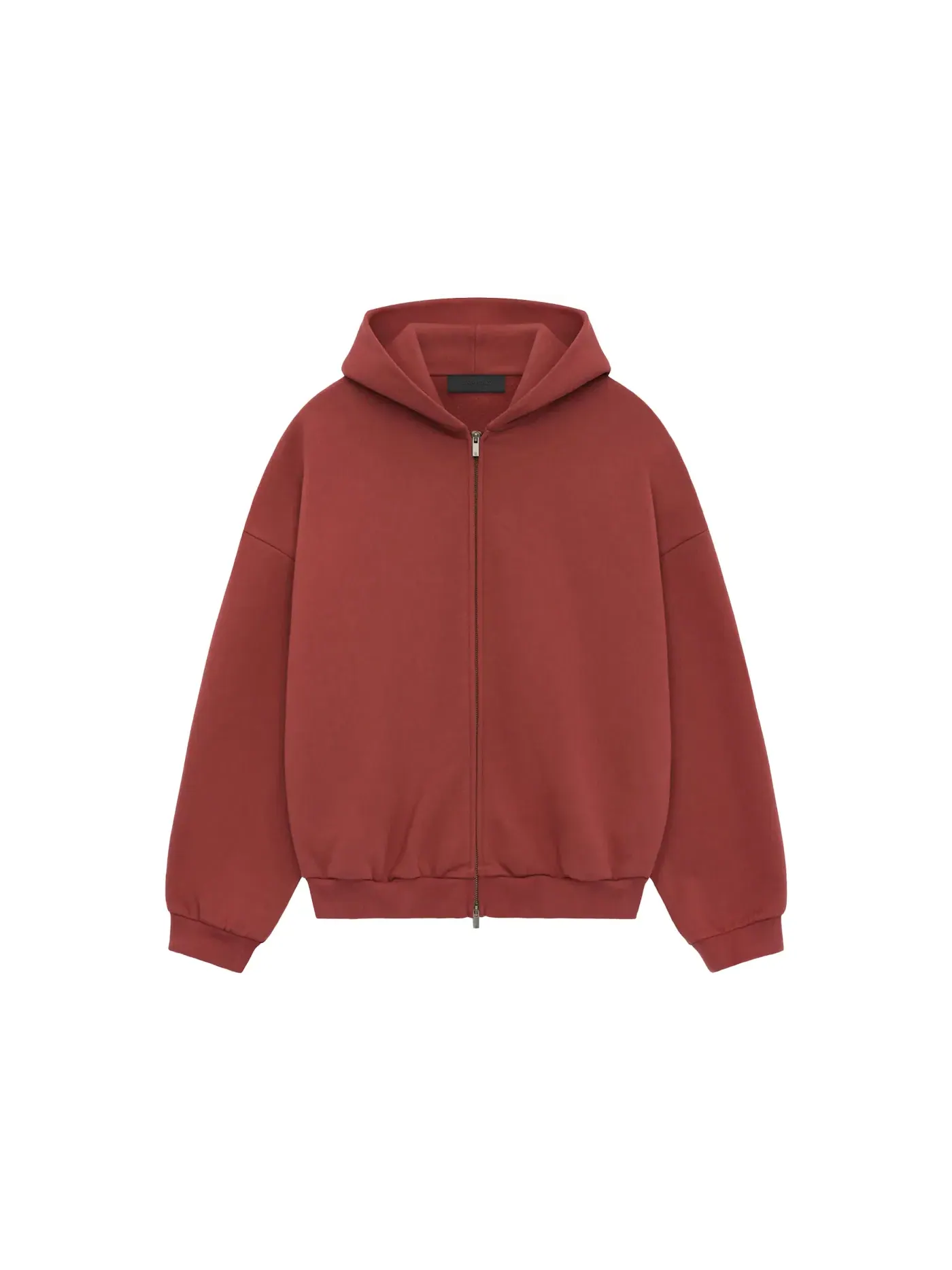 Мужская худи на молнии Heavy Fleece Fullzip Fear of God — изображение 2 из 2, красный