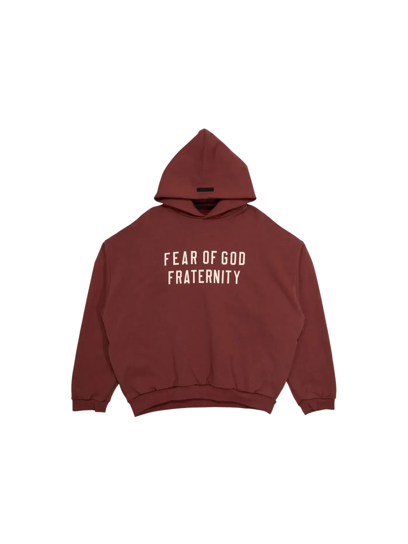 Мужской худи с принтом Essentials Heavy Fleece Fear of God — изображение 1 из 1, красный