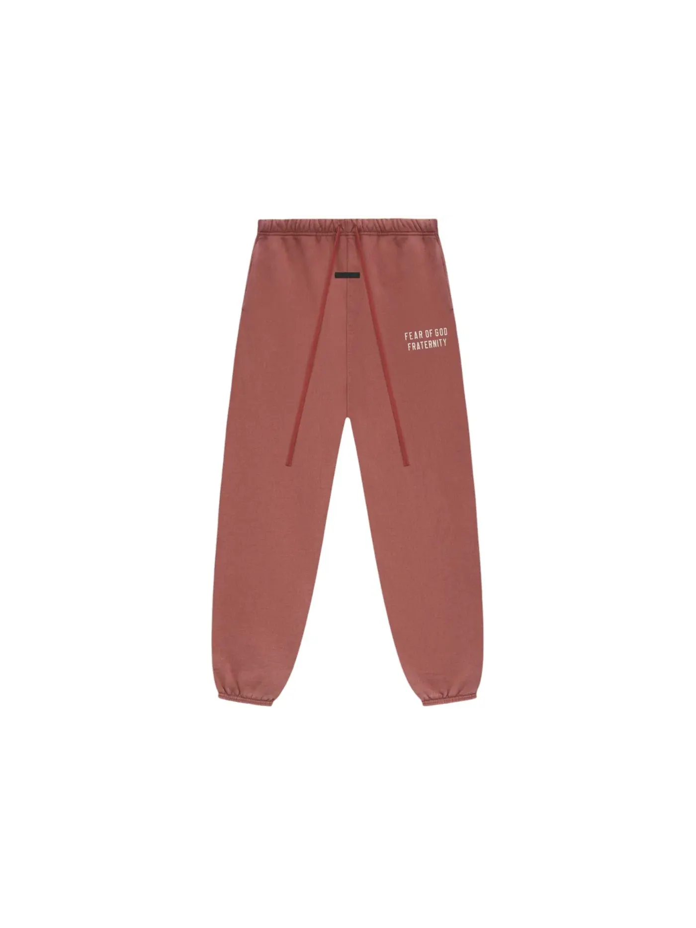 Мужские спортивные штаны из тяжелого флиса Sweatpant Fear of God — изображение 1 из 2, красный