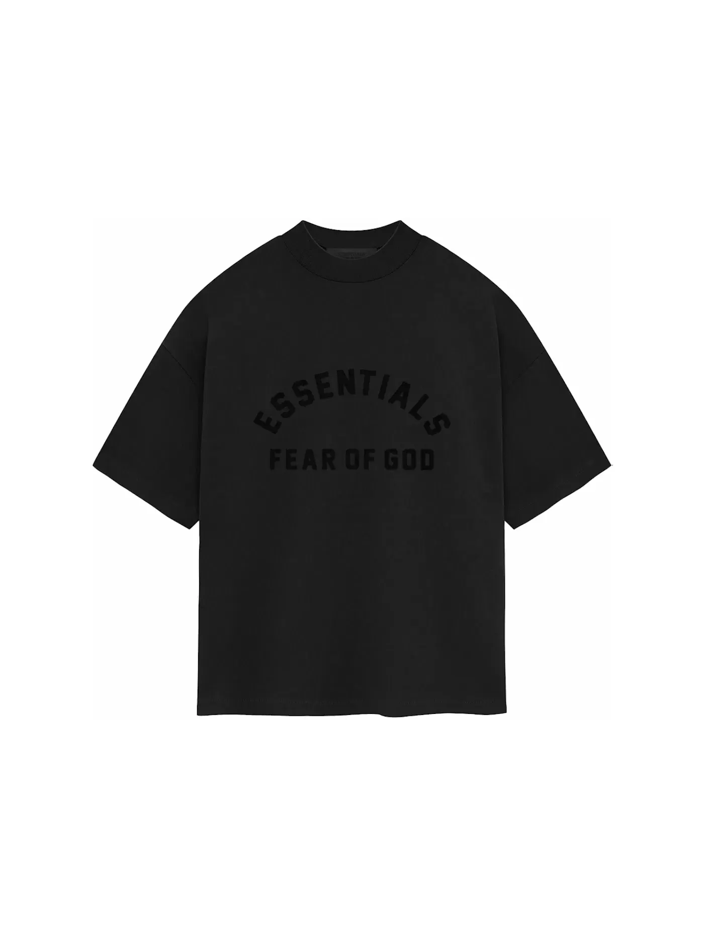 Мужская футболка с круглым вырезом из плотного джерси Tee Fear of God — изображение 1 из 2, черный