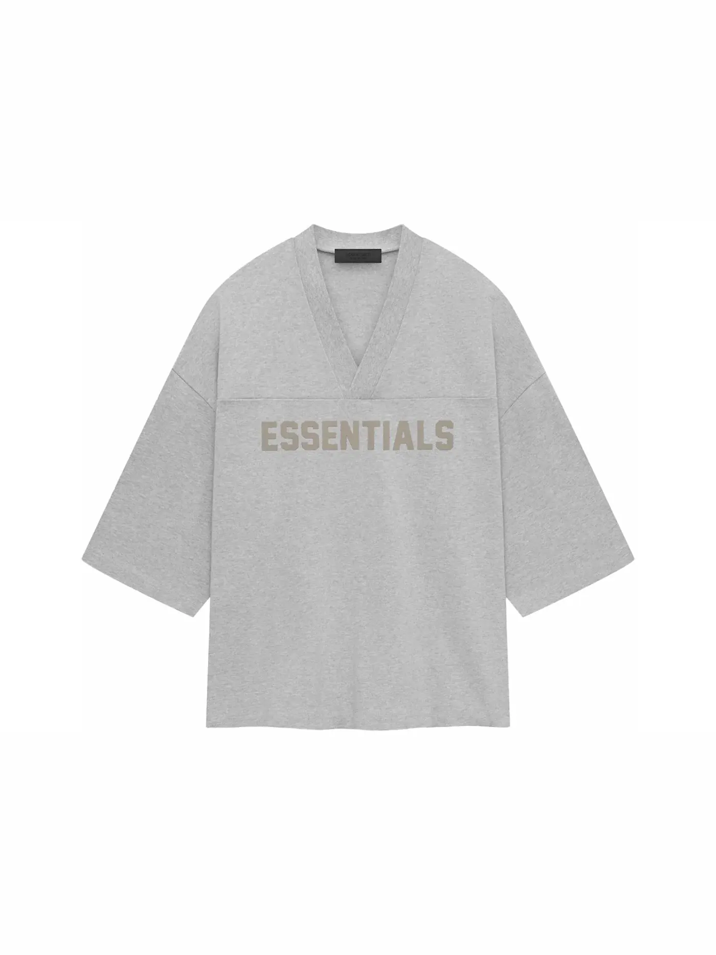 Мужская футболка с длинным рукавом Fear of God Essentials Heavy Jersey Football Tee — изображение 1 из 2, светлый серый