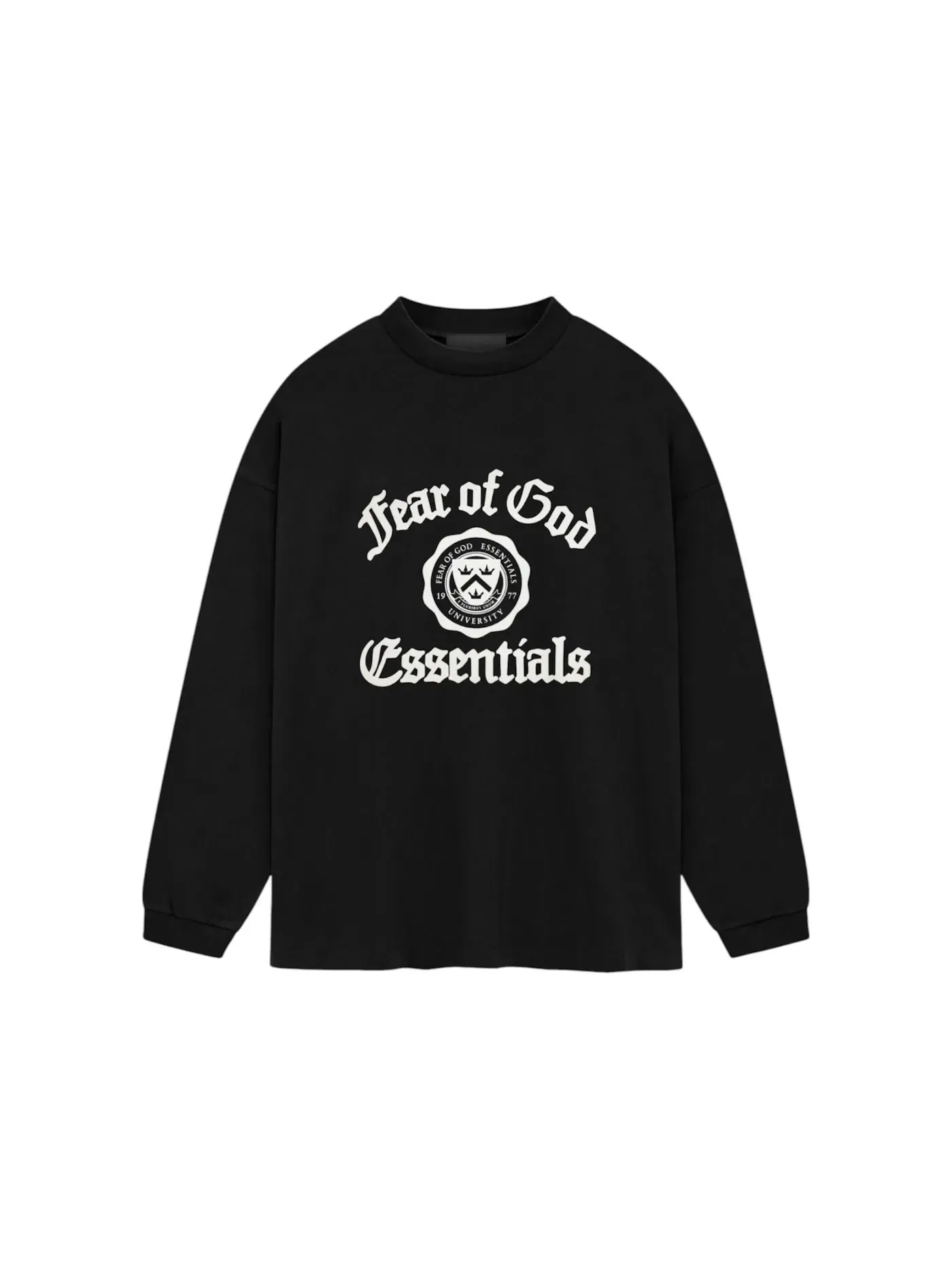 Мужская футболка с длинным рукавом Fear of God Essentials Tee (FW24) — изображение 1 из 1, черный