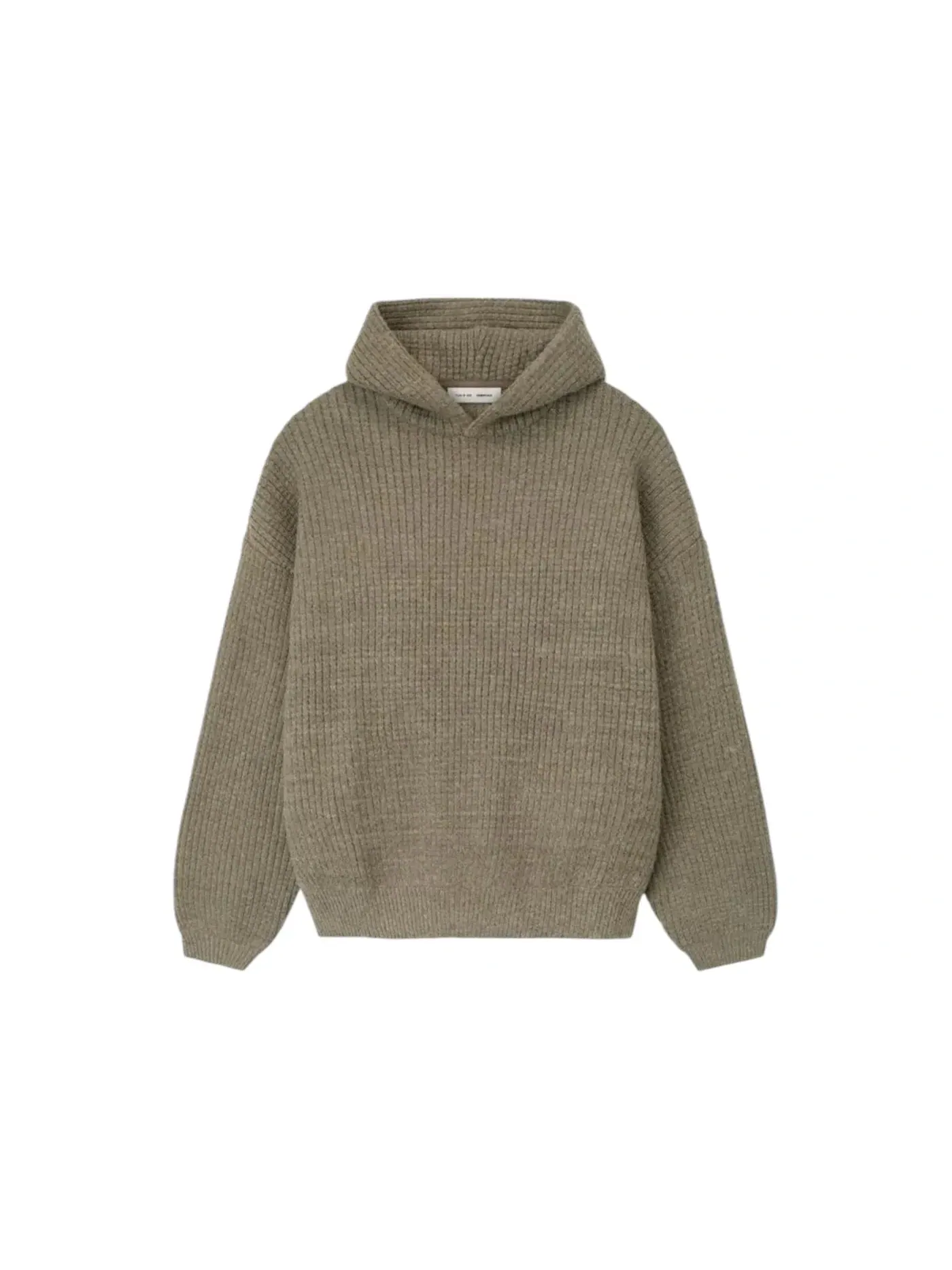 Мужской худи с вафельным узором Fear of God Essentials Heavy Waffle 90's Hoodie, Homestead Heather — изображение 1 из 3