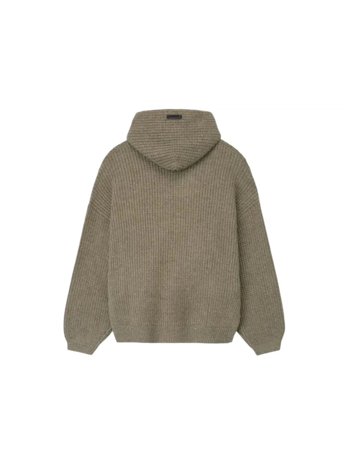 Мужской худи с вафельным узором Fear of God Essentials Heavy Waffle 90's Hoodie, Homestead Heather — изображение 2 из 3