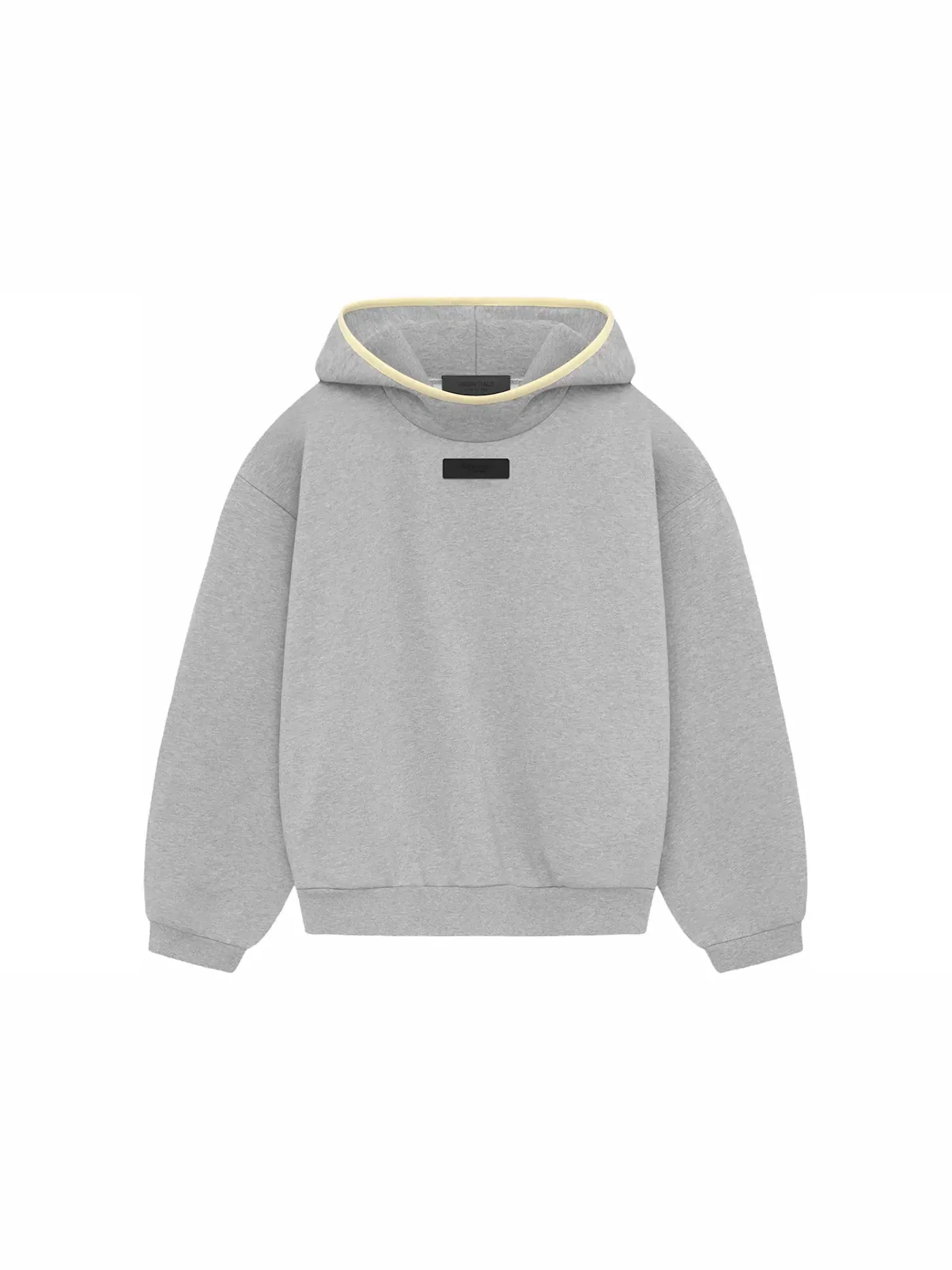Мужской худи с длинным рукавом Fear of God Essentials Hoodie — изображение 1 из 2, светлый серый/желтый
