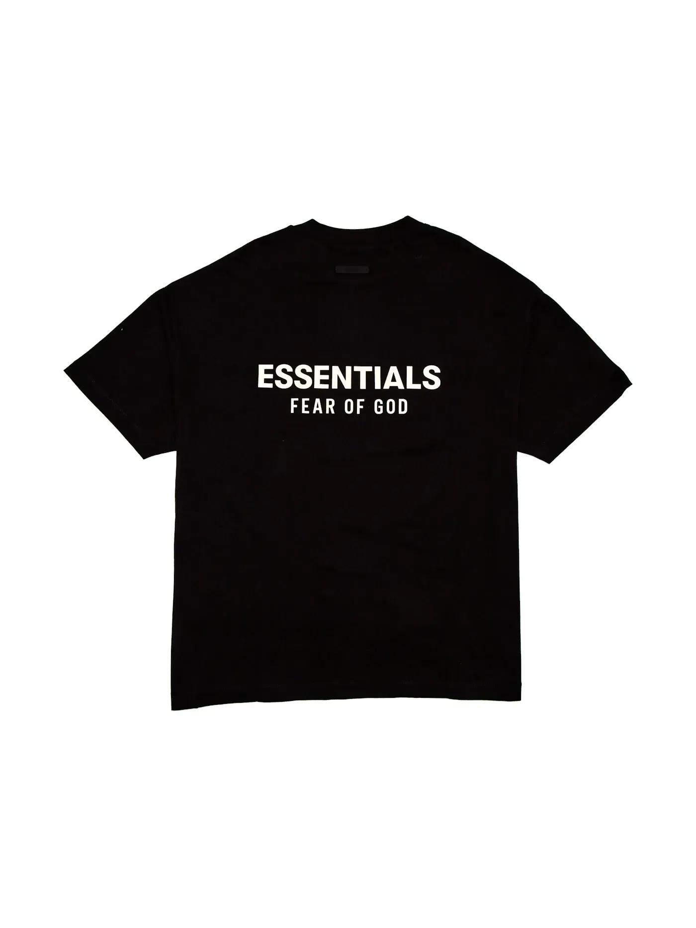 Мужская футболка с круглым вырезом из джерси Fear of God Essentials — изображение 2 из 2, черный