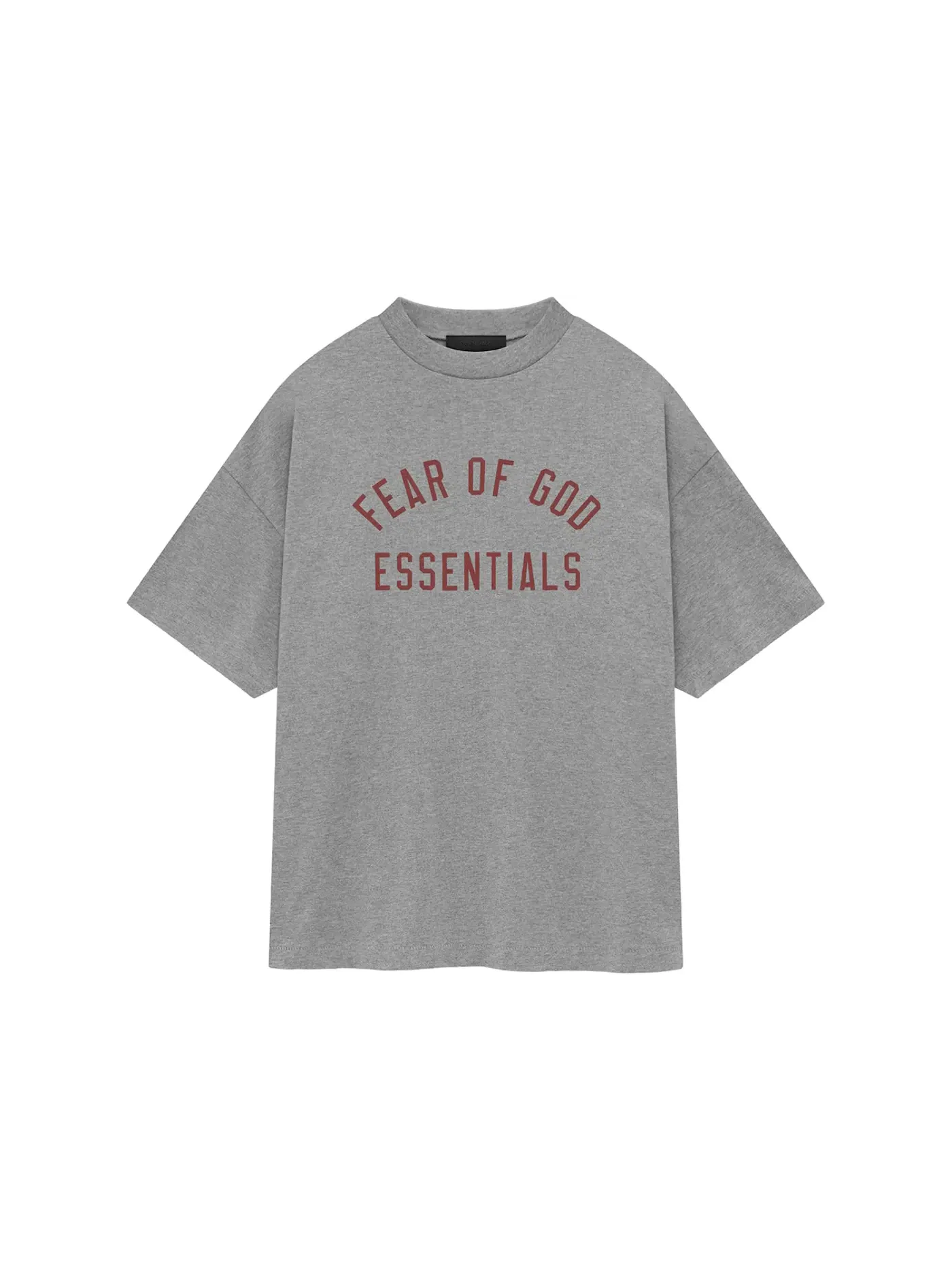 Мужская футболка с круглым вырезом из джерси Dark Heather Fear of God Essentials — изображение 1 из 2, серый