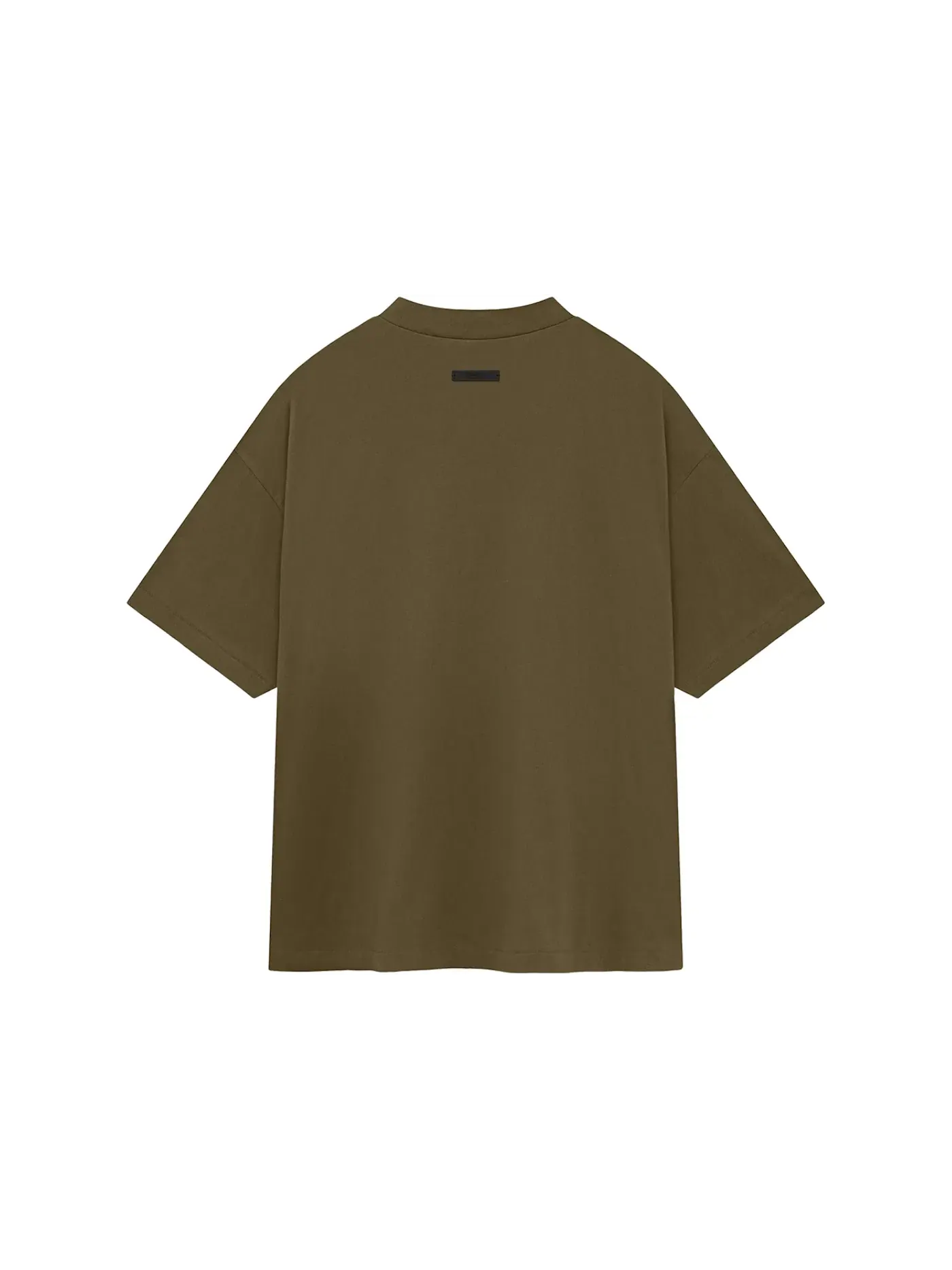 Мужская футболка с длинным рукавом Fear of God Essentials Jersey Crewneck Tee — изображение 2 из 2, оливковый
