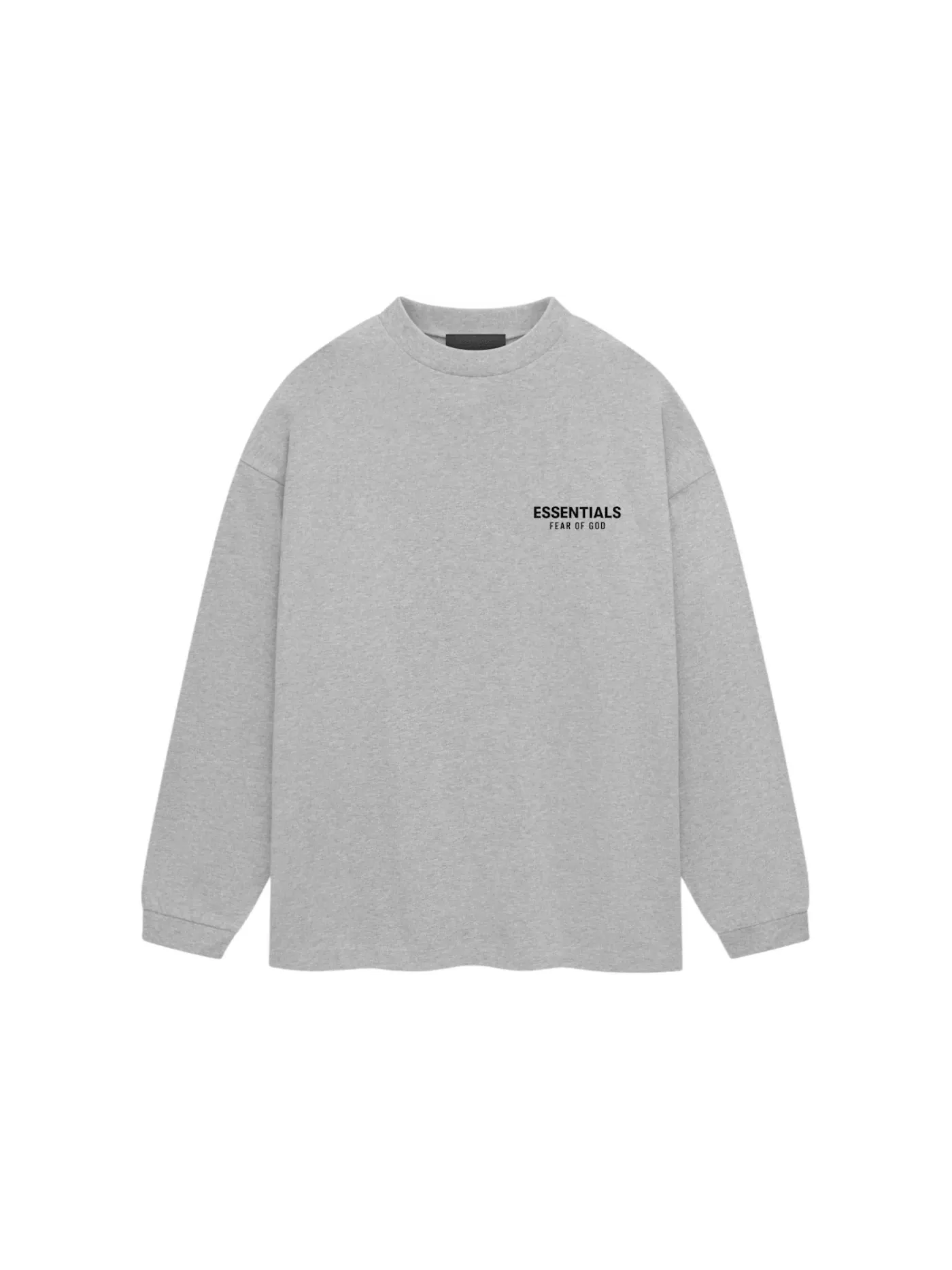 Мужская футболка с длинным рукавом Fear of God Essentials T-Shirt — изображение 1 из 2, светлый серый