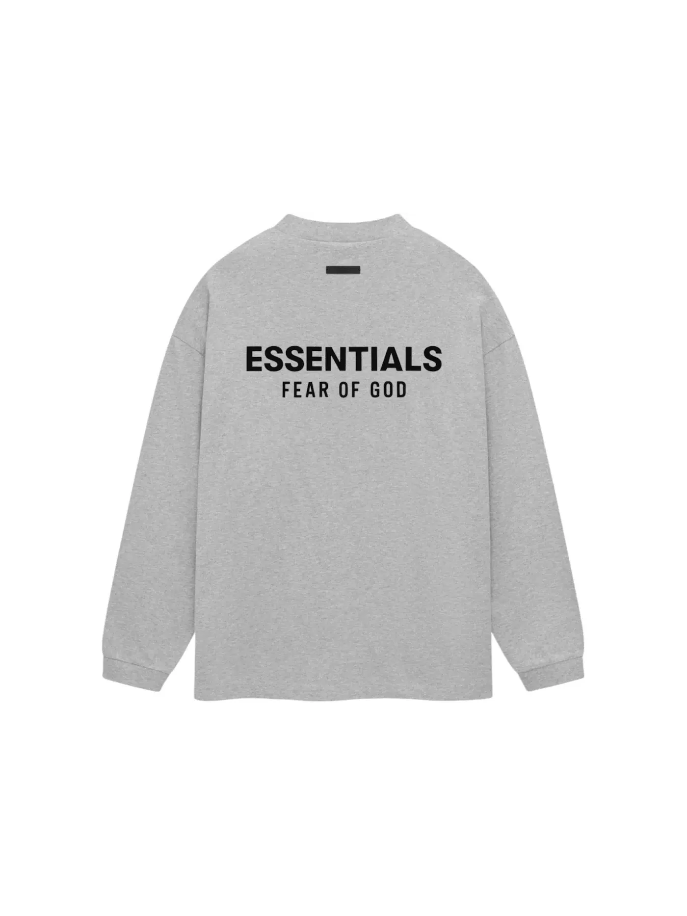 Мужская футболка с длинным рукавом Fear of God Essentials T-Shirt — изображение 2 из 2, светлый серый
