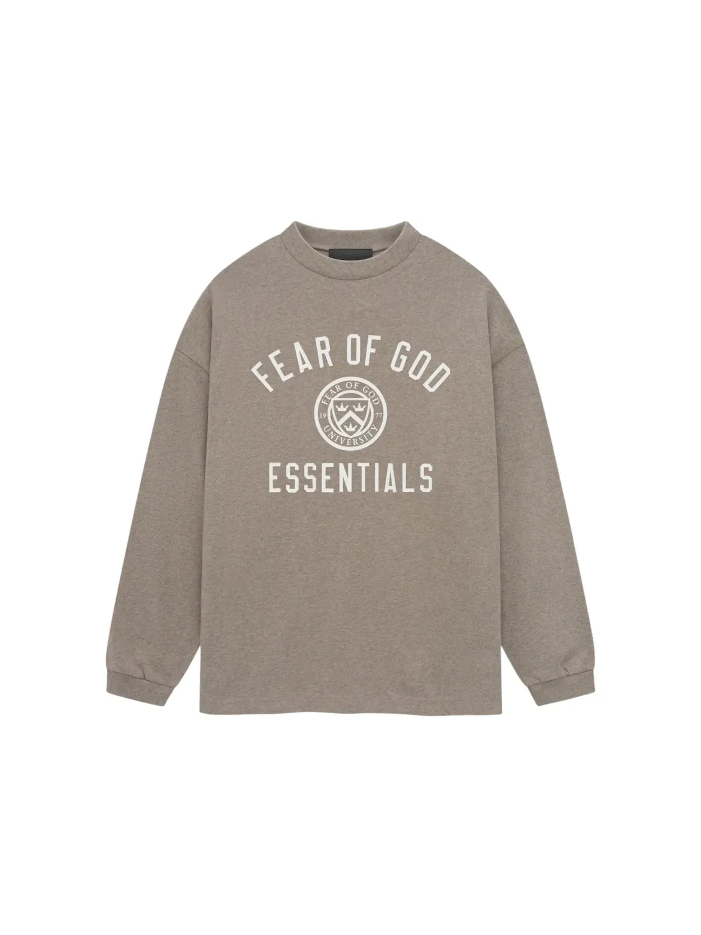 Мужская футболка с длинным рукавом Fear of God Essentials Tee — изображение 1 из 1, серый