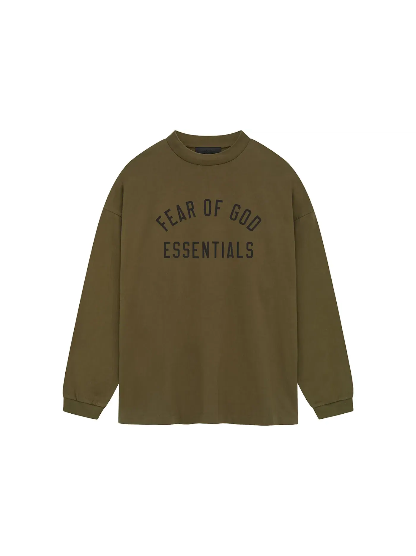 Мужская футболка с длинным рукавом Fear of God — изображение 1 из 2, оливковый