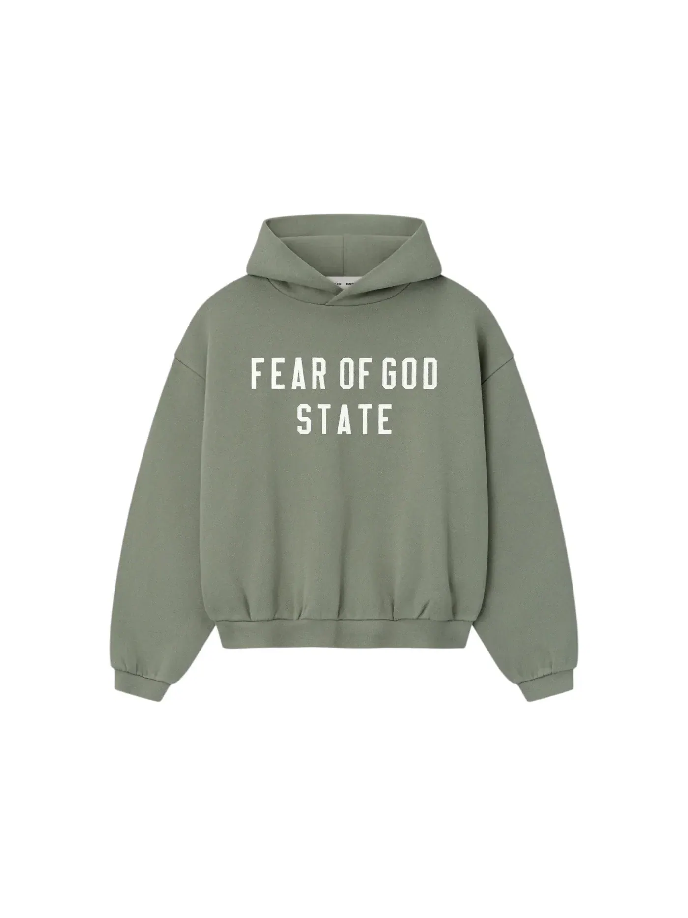 Детская худи из флиса 90's Fear of God Essentials — изображение 1 из 1, мох