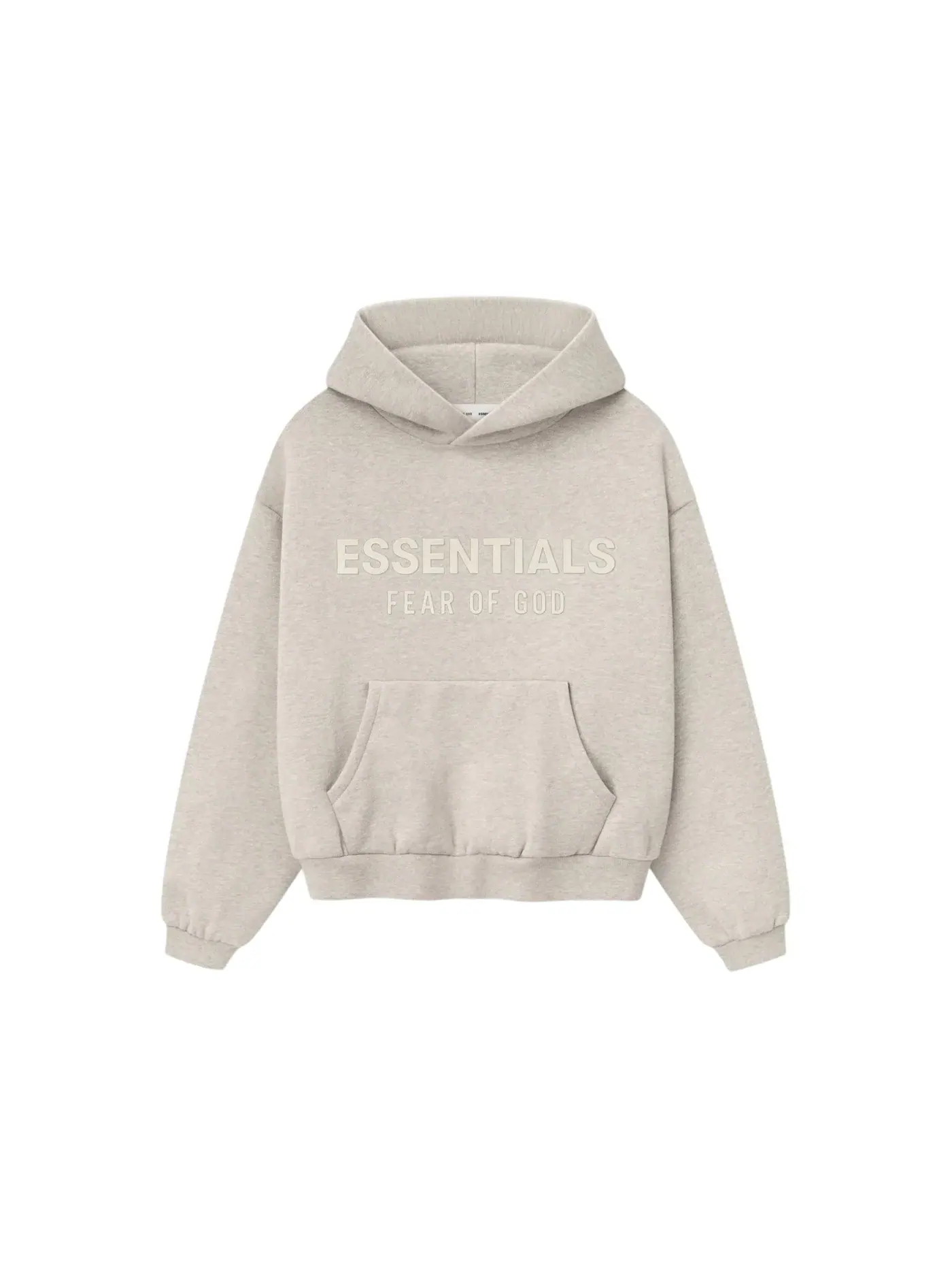 Детский худи из флиса Fear of God Essentials Kids Classic Fleece Hoodie, Heather Stone — изображение 1 из 2