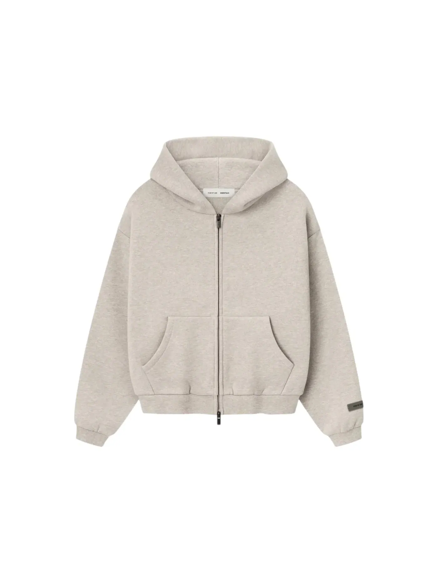Детская худи на молнии Classic Fleece Zip-Up Fear of God, Heather Stone — изображение 1 из 2