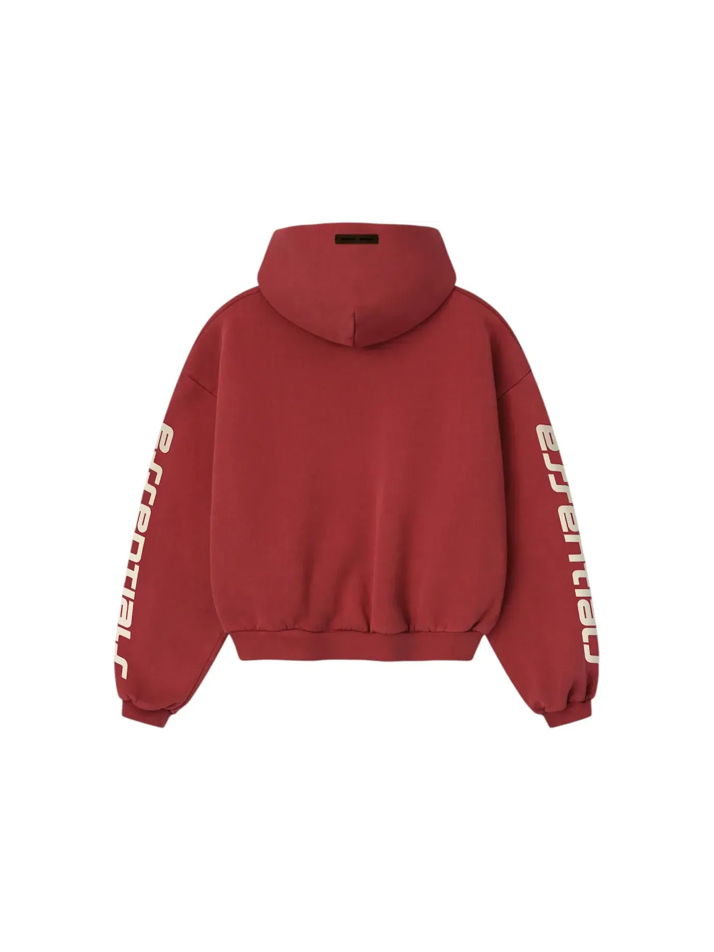 Детский худи с длинным рукавом Fear of God Essentials Kids Classic Hoodie — изображение 2 из 2, красный
