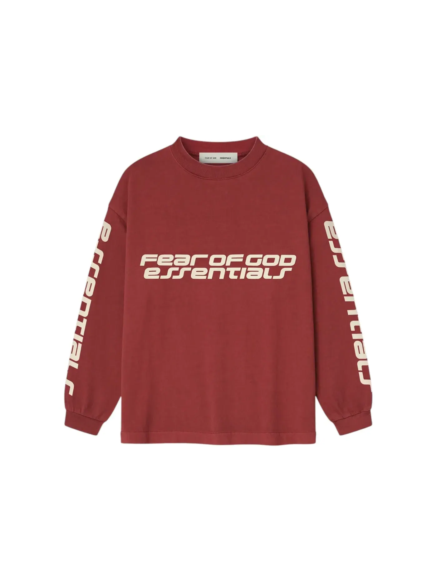 Детская футболка с длинным рукавом Tee Fear of God — изображение 1 из 2, красный