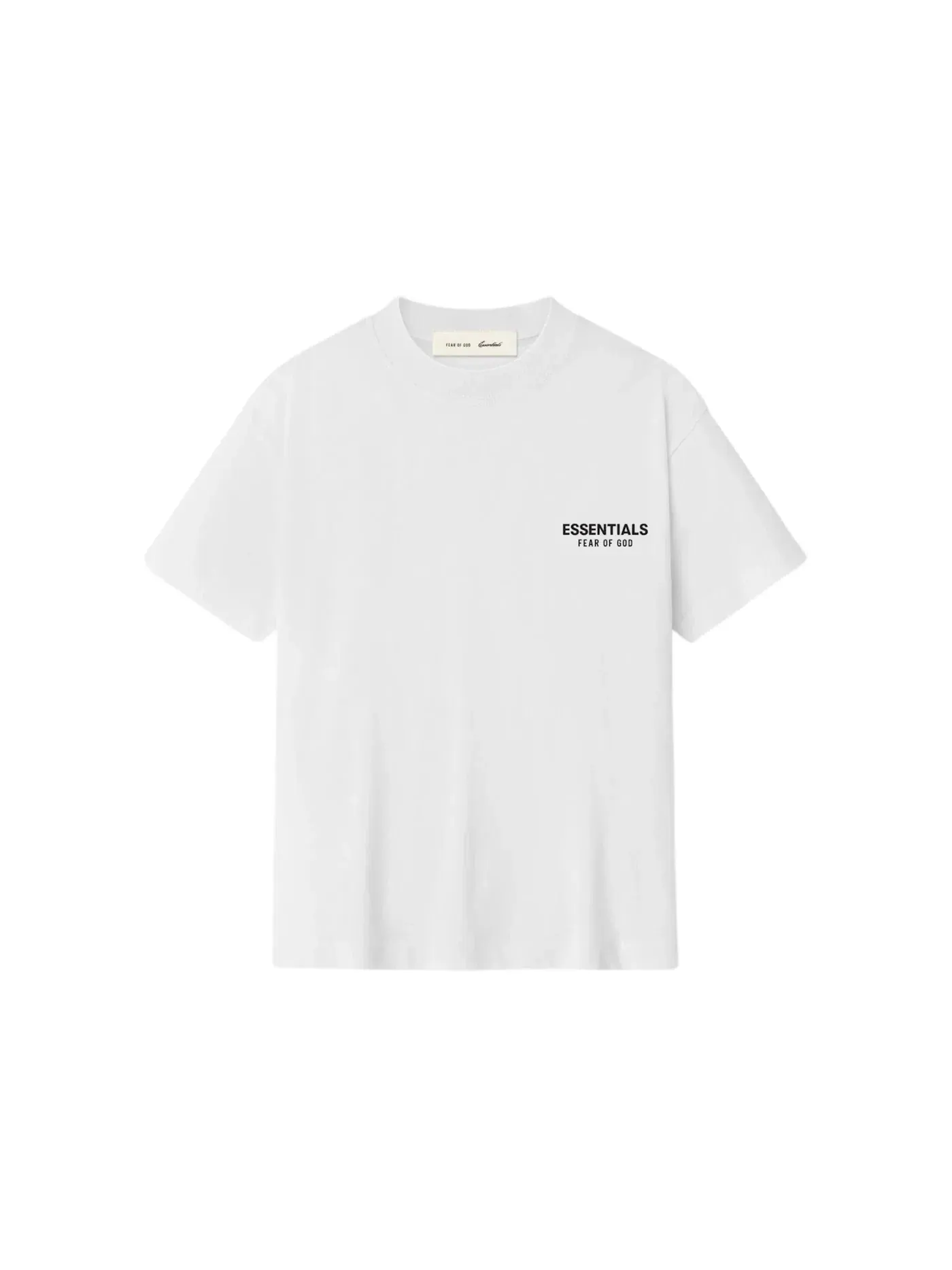 Детская футболка с коротким рукавом Fear of God Essentials Tee — изображение 1 из 2, яркий белый