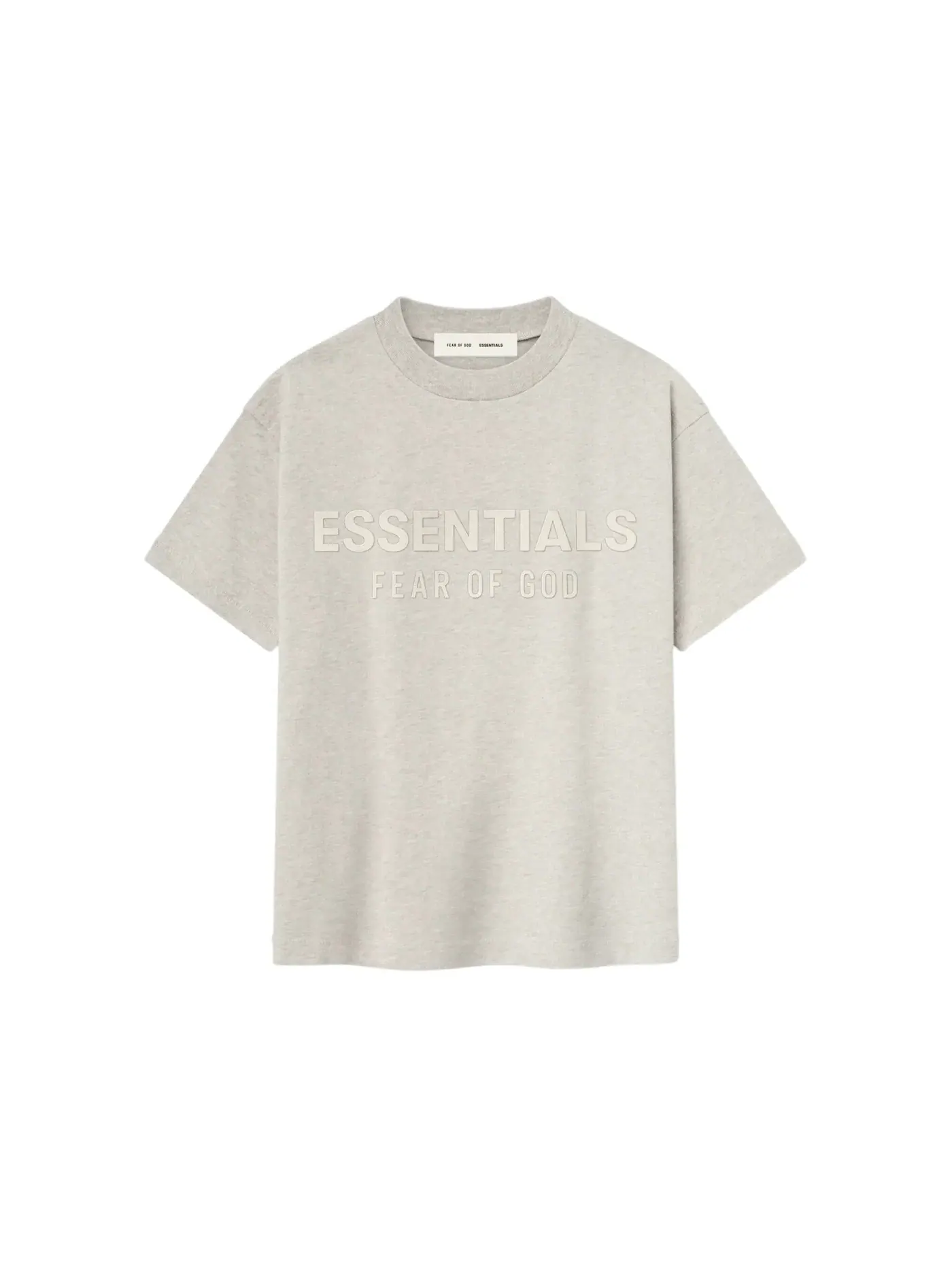 Детская футболка с принтом Essentials Tee Fear of God, Heather Stone — изображение 1 из 2