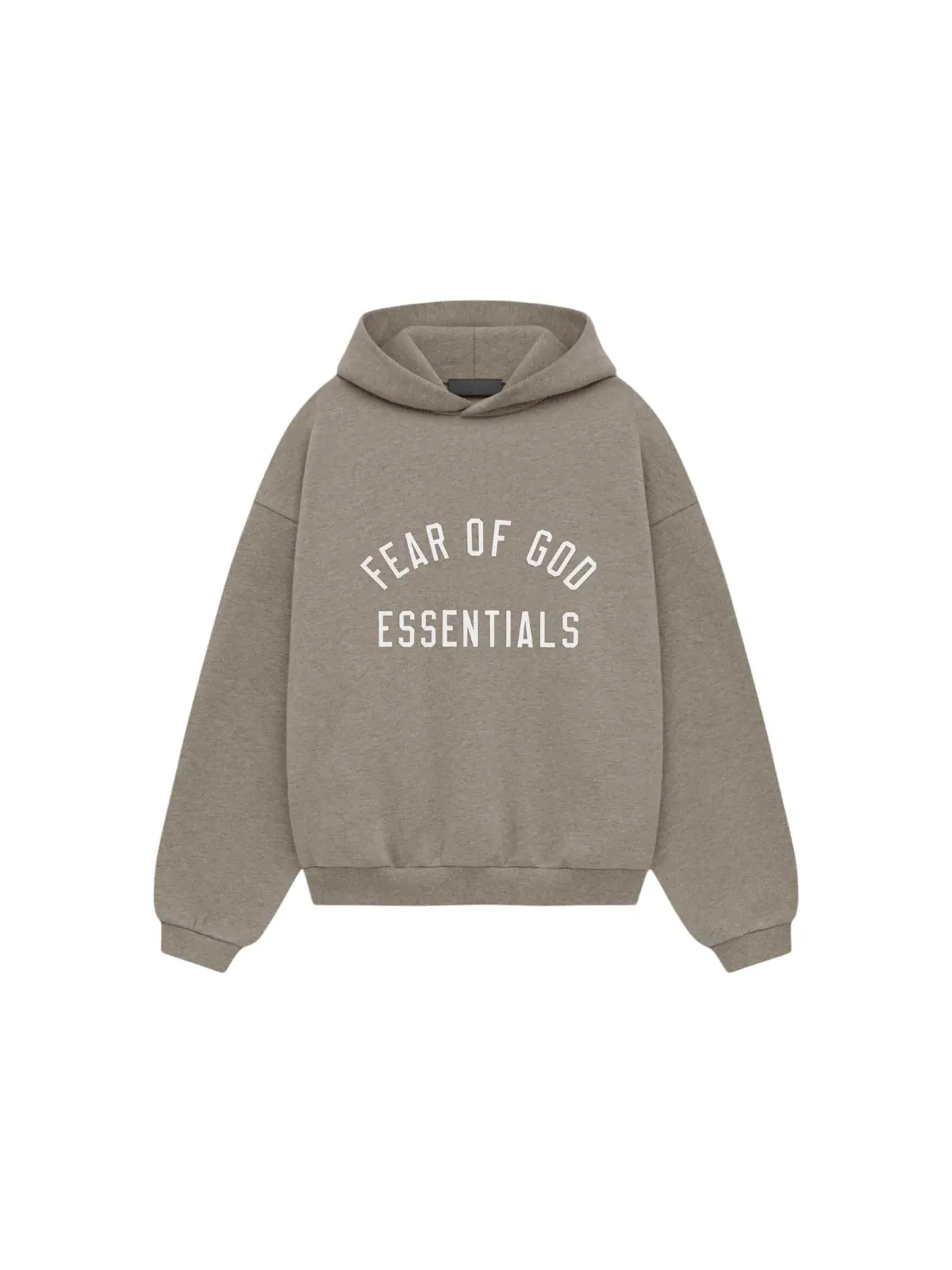 Детский худи из футера Fear of God Essentials Hoodie (FW24) — изображение 1 из 2, серый