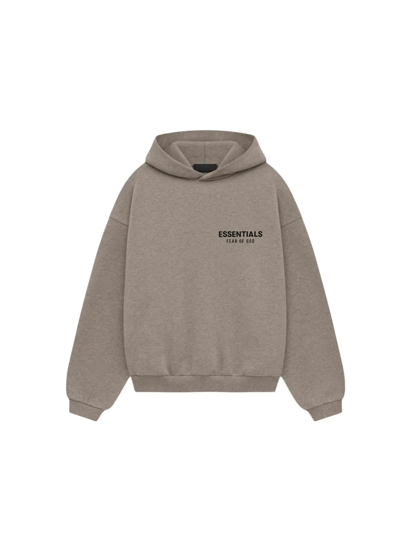 Детский худи из флиса с принтом Hoodie Fear of God — изображение 1 из 2, серый