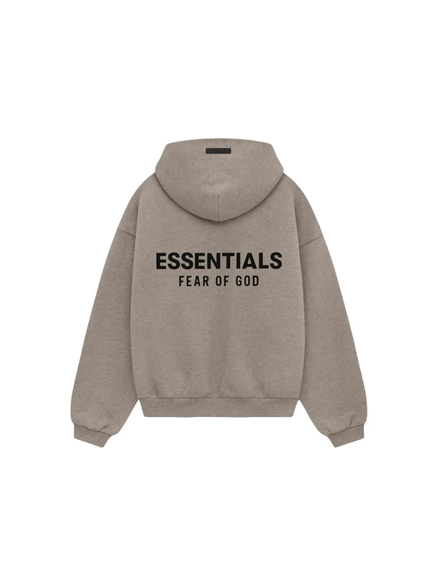 Детский худи из флиса с принтом Hoodie Fear of God — изображение 2 из 2, серый