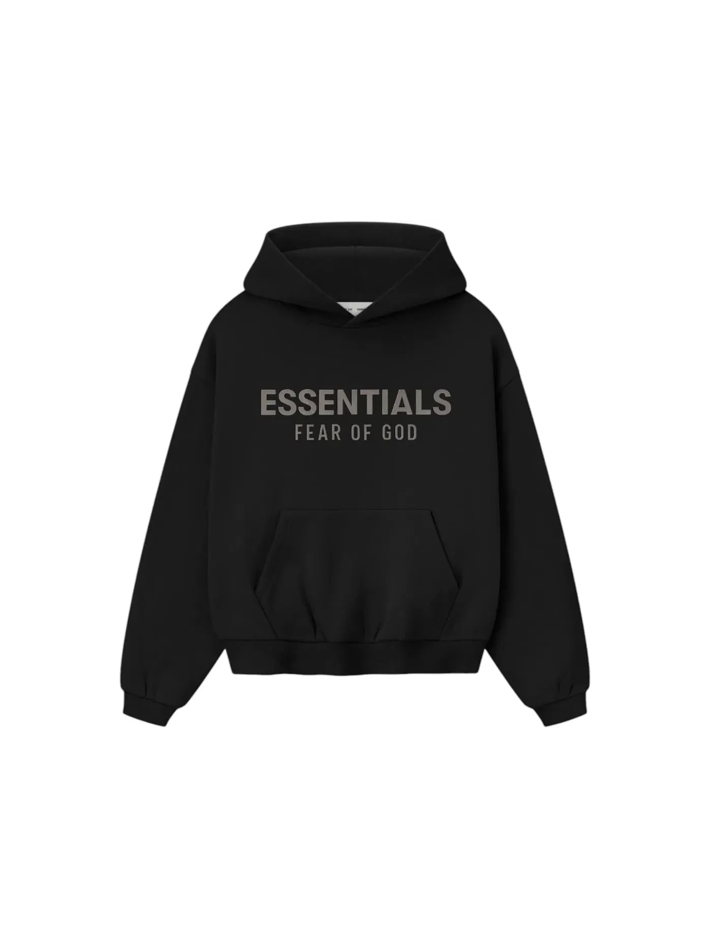 Детское худи из футера с капюшоном Hoodie Fear of God — изображение 1 из 1, черный