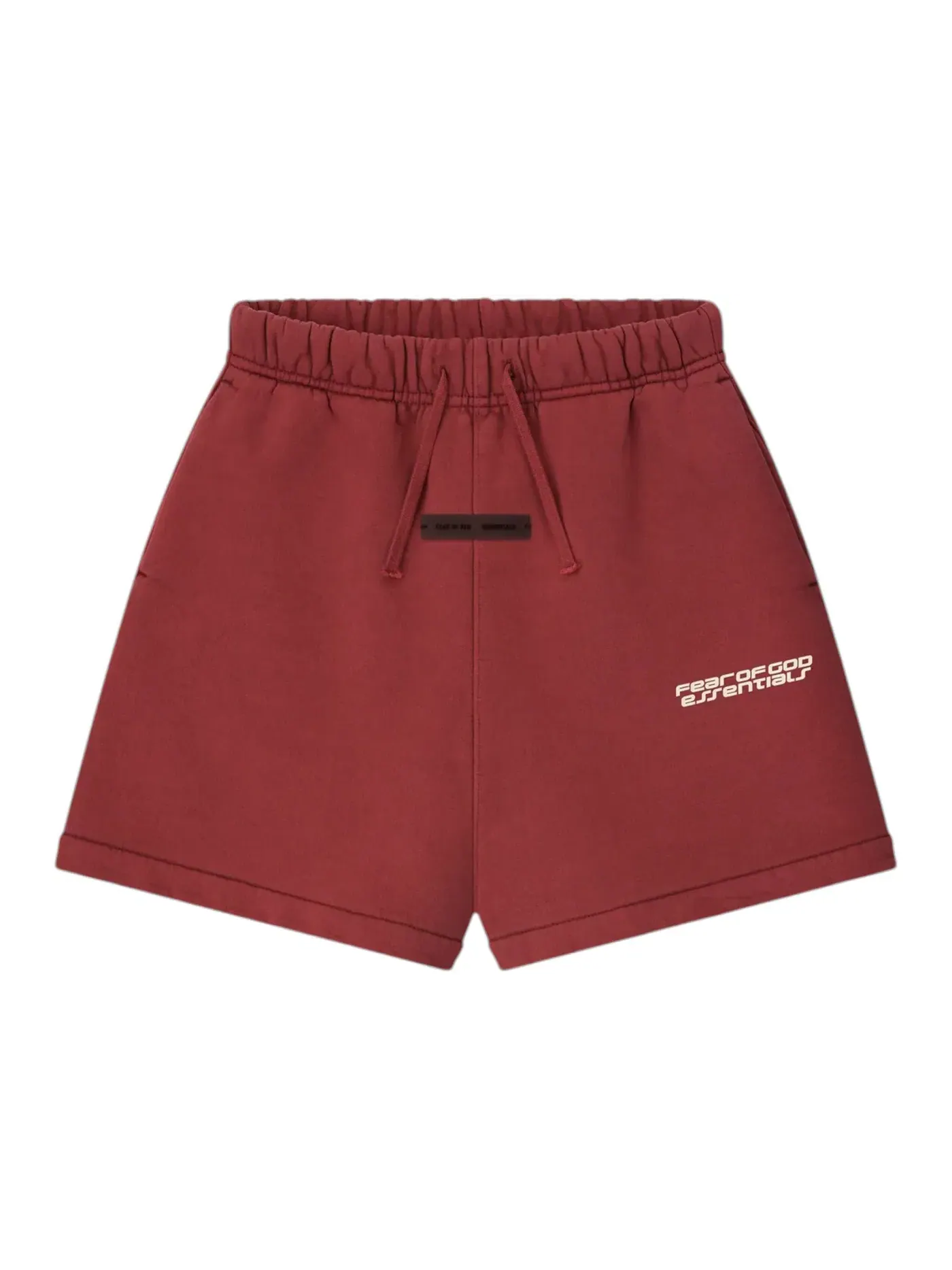 Детские шорты из плотного флиса Fear of God Essentials Sweatshort — изображение 1 из 2, красный
