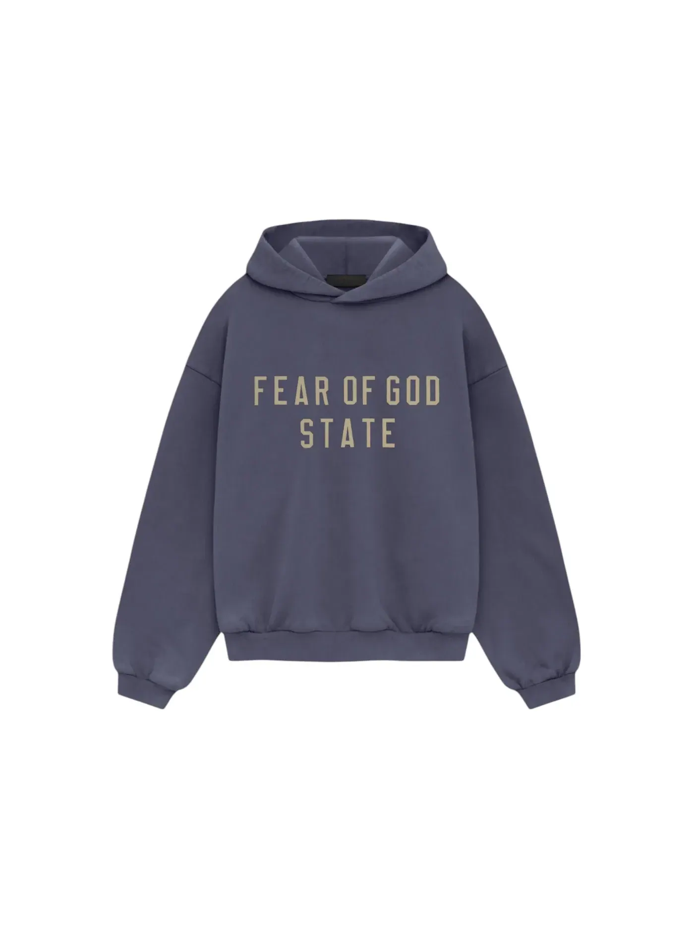 Детский худи с принтом Heavy Fleece Hoodie Fear of God — изображение 1 из 2, морской