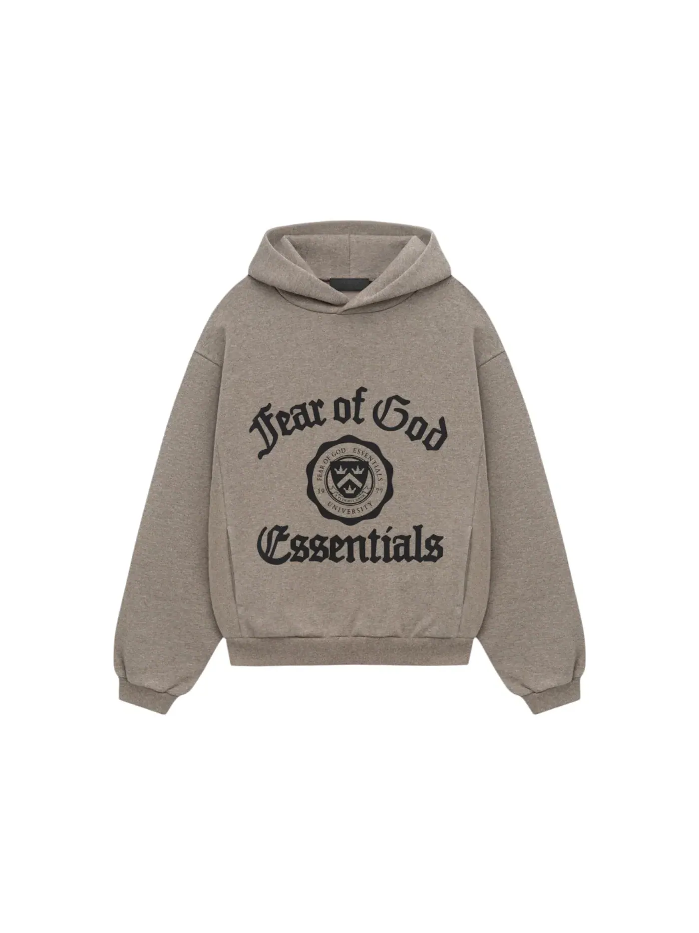 Детский худи из плотного флиса Vintage Shrunken Fear of God — изображение 1 из 2, серый