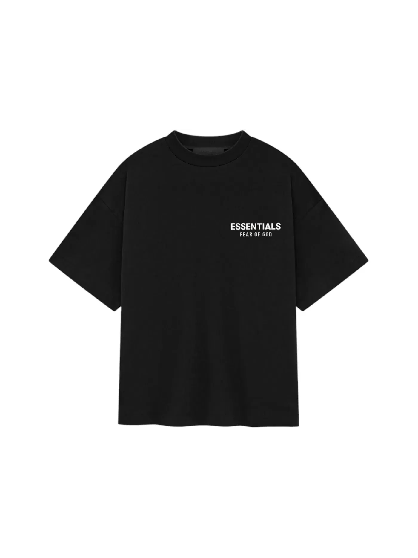Детская футболка с принтом Fear of God Essentials Tee (FW24) — изображение 1 из 2, черный