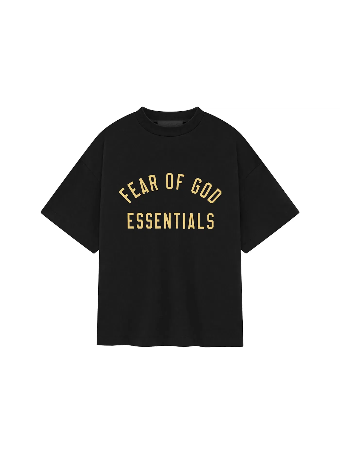 Детская футболка с принтом Fear of God Essentials Tee — изображение 1 из 2, черный