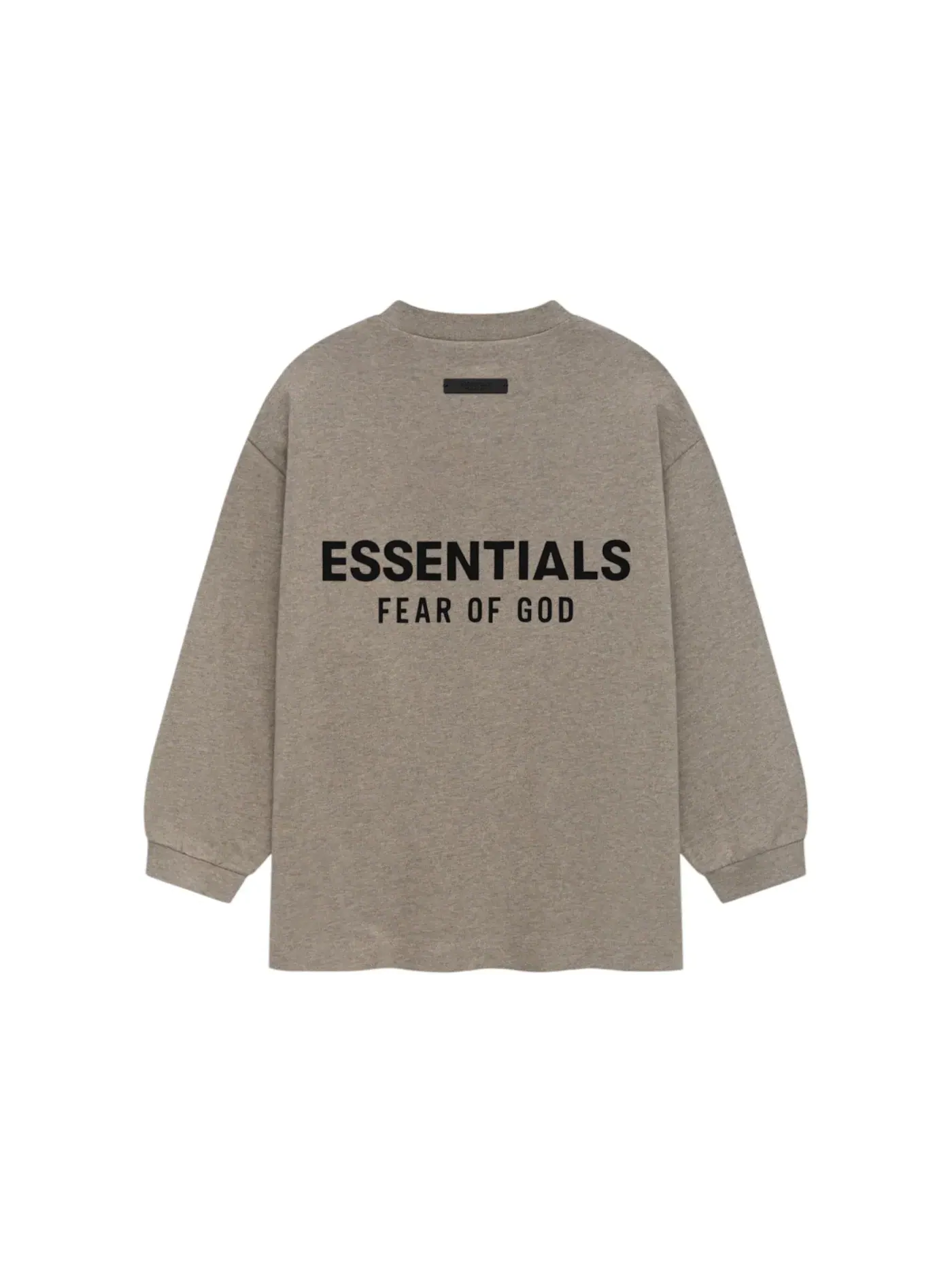 Детская футболка с длинным рукавом Fear of God Essentials Tee — изображение 2 из 2, серый